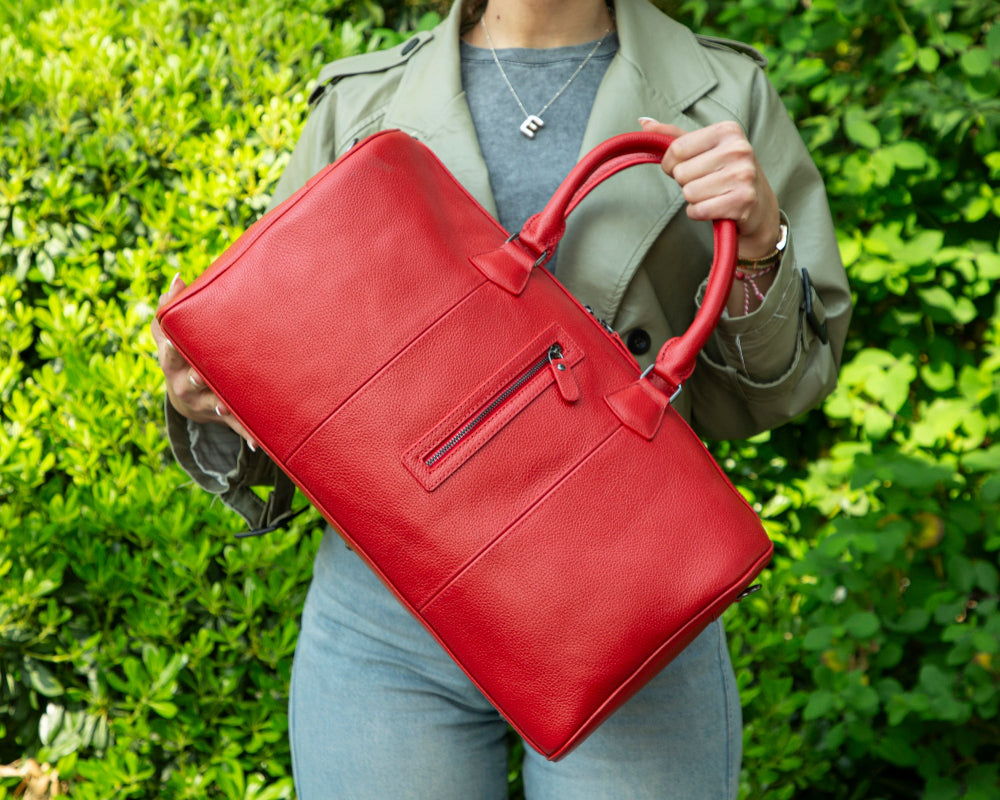 Dolly Genuine Leather Weekend Duffle Bag