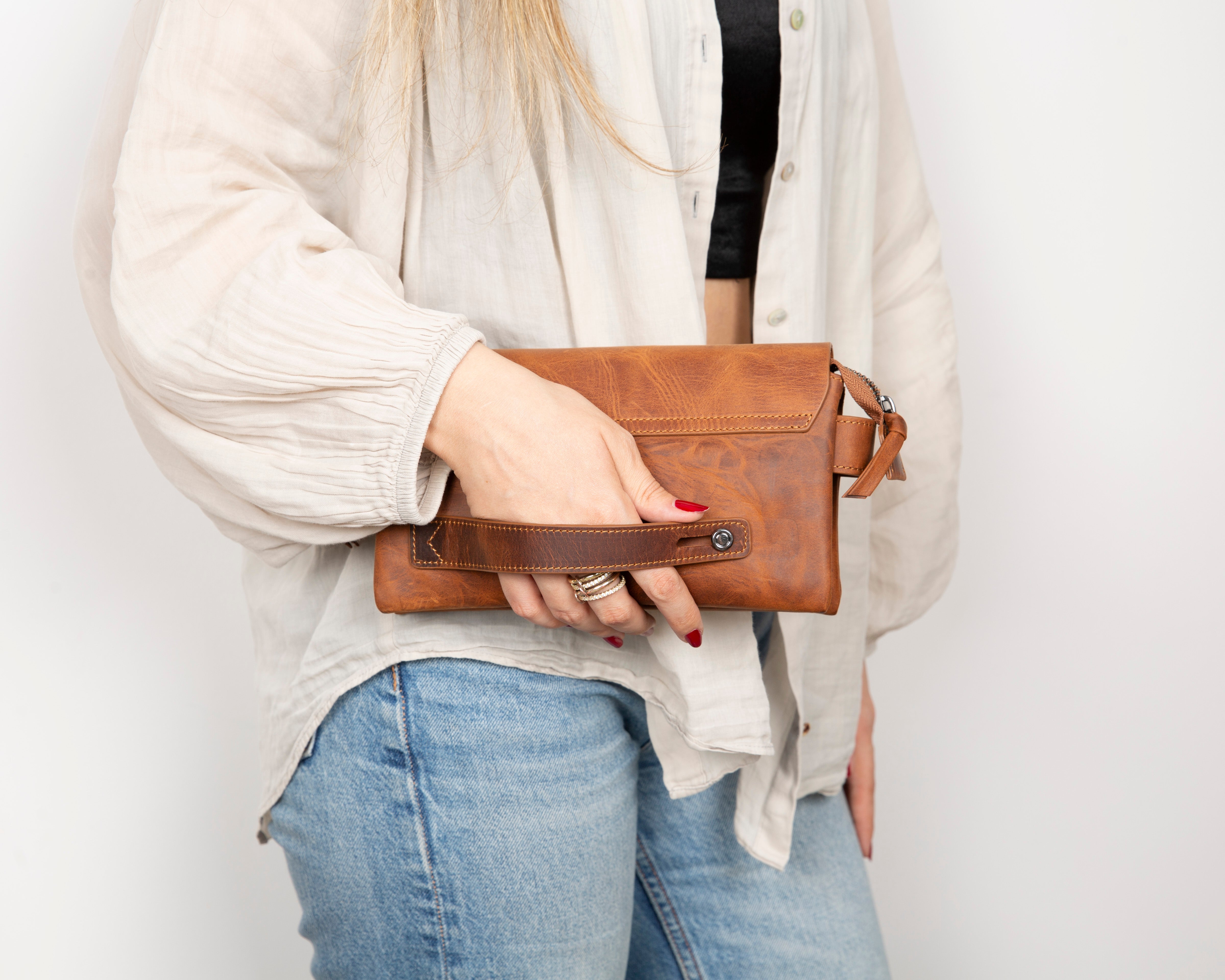 Prestige Genuine Leather Clutch Bag