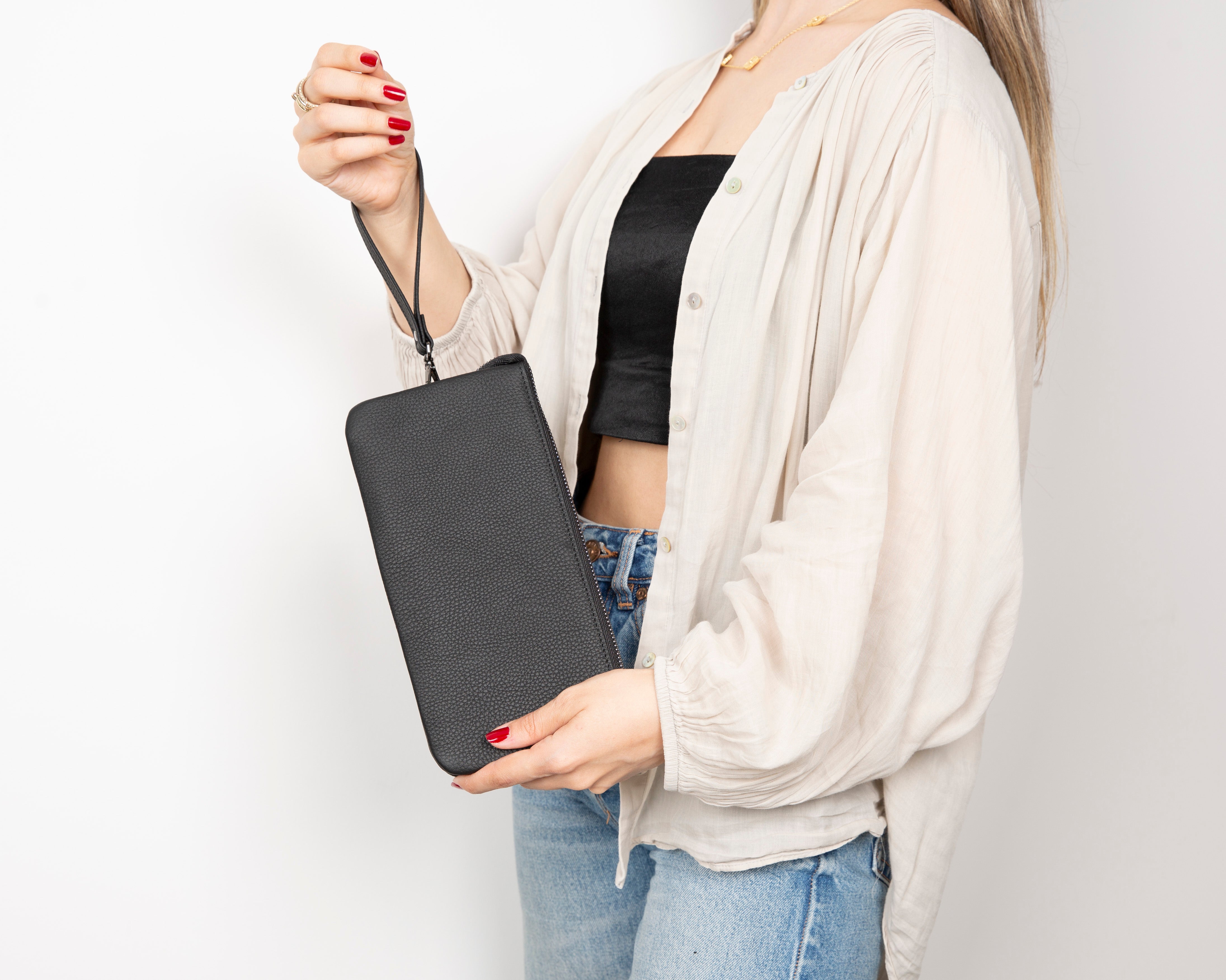 Pochette en cuir Majeste