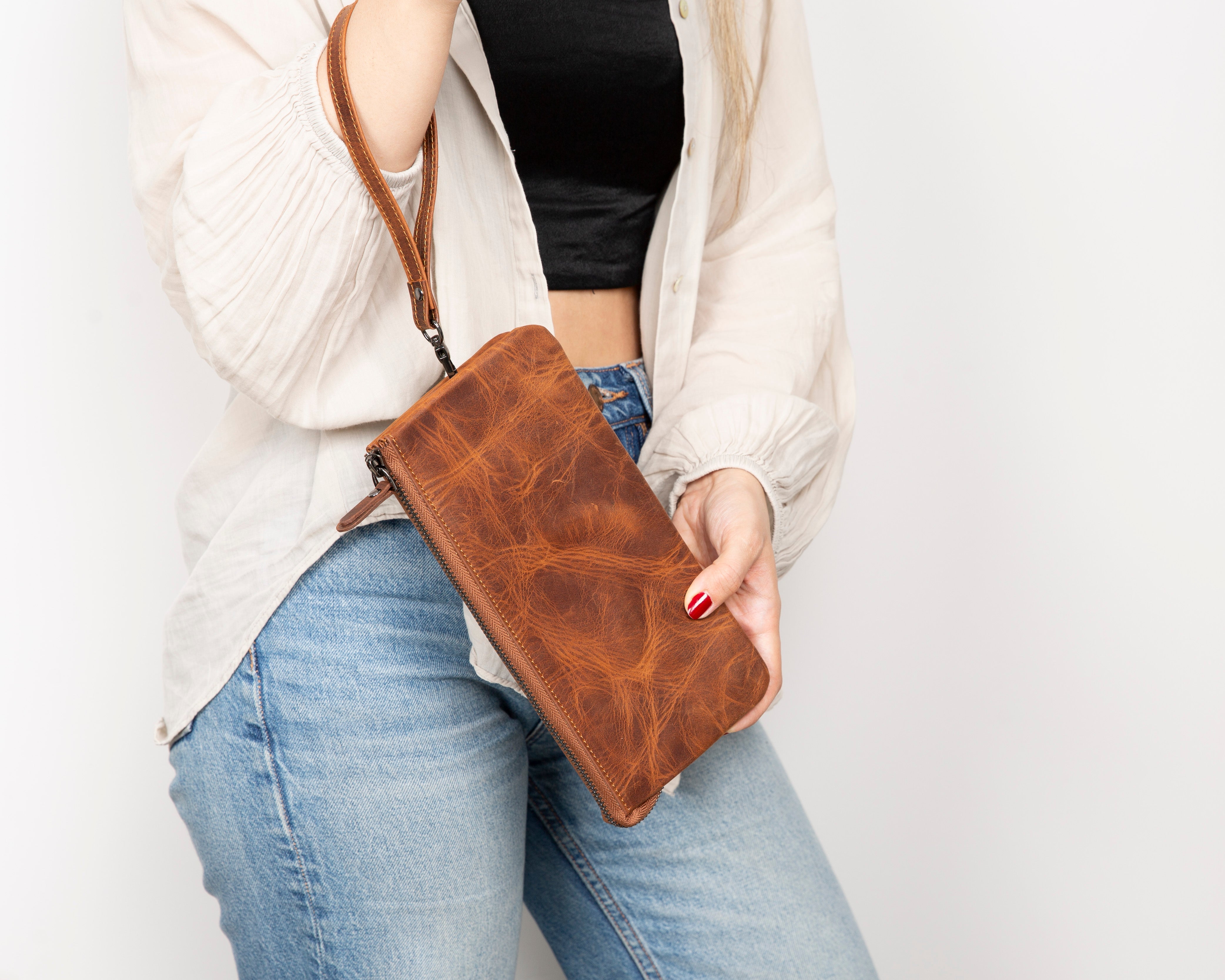 Pochette en cuir Majeste