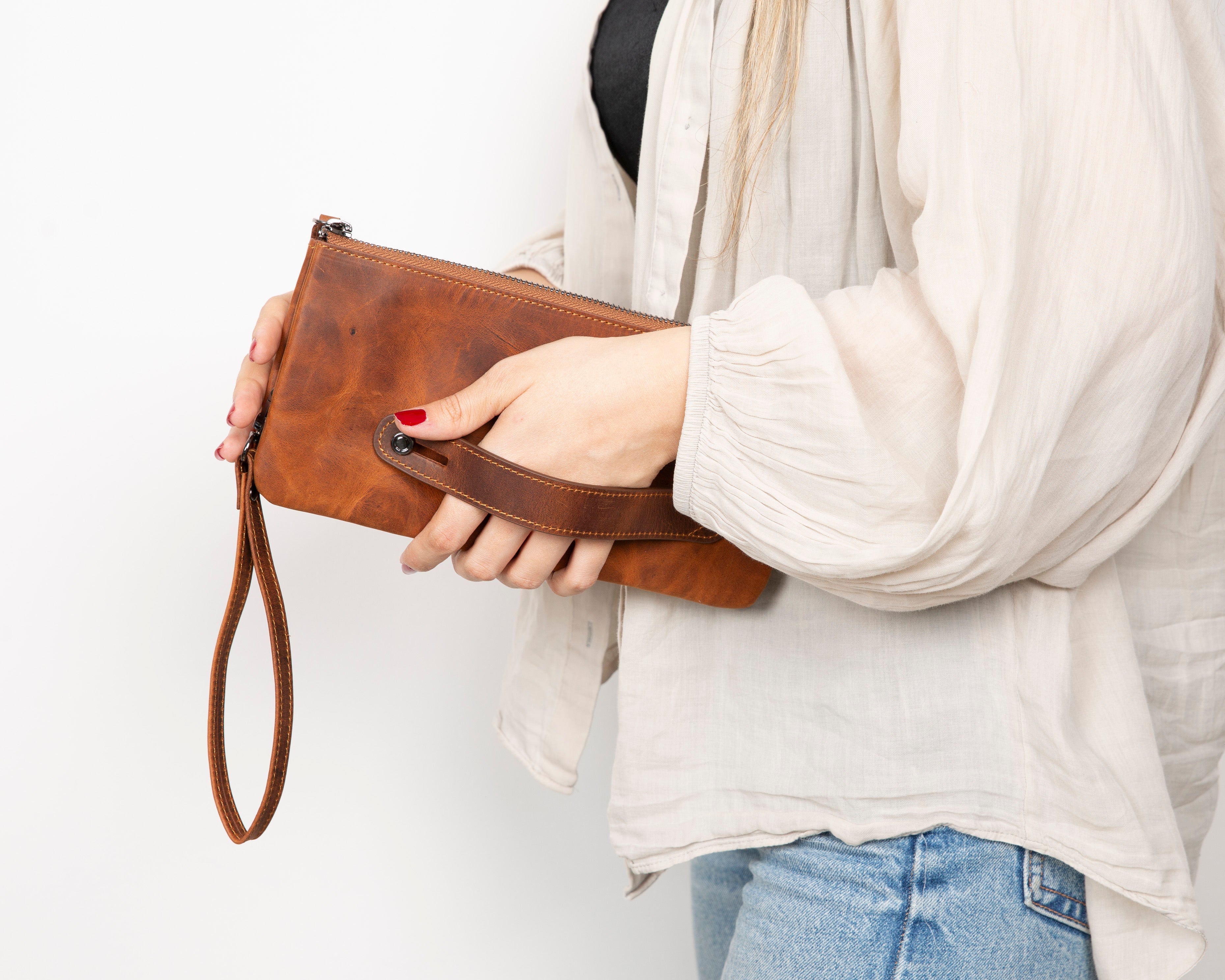 Pochette en cuir Majeste