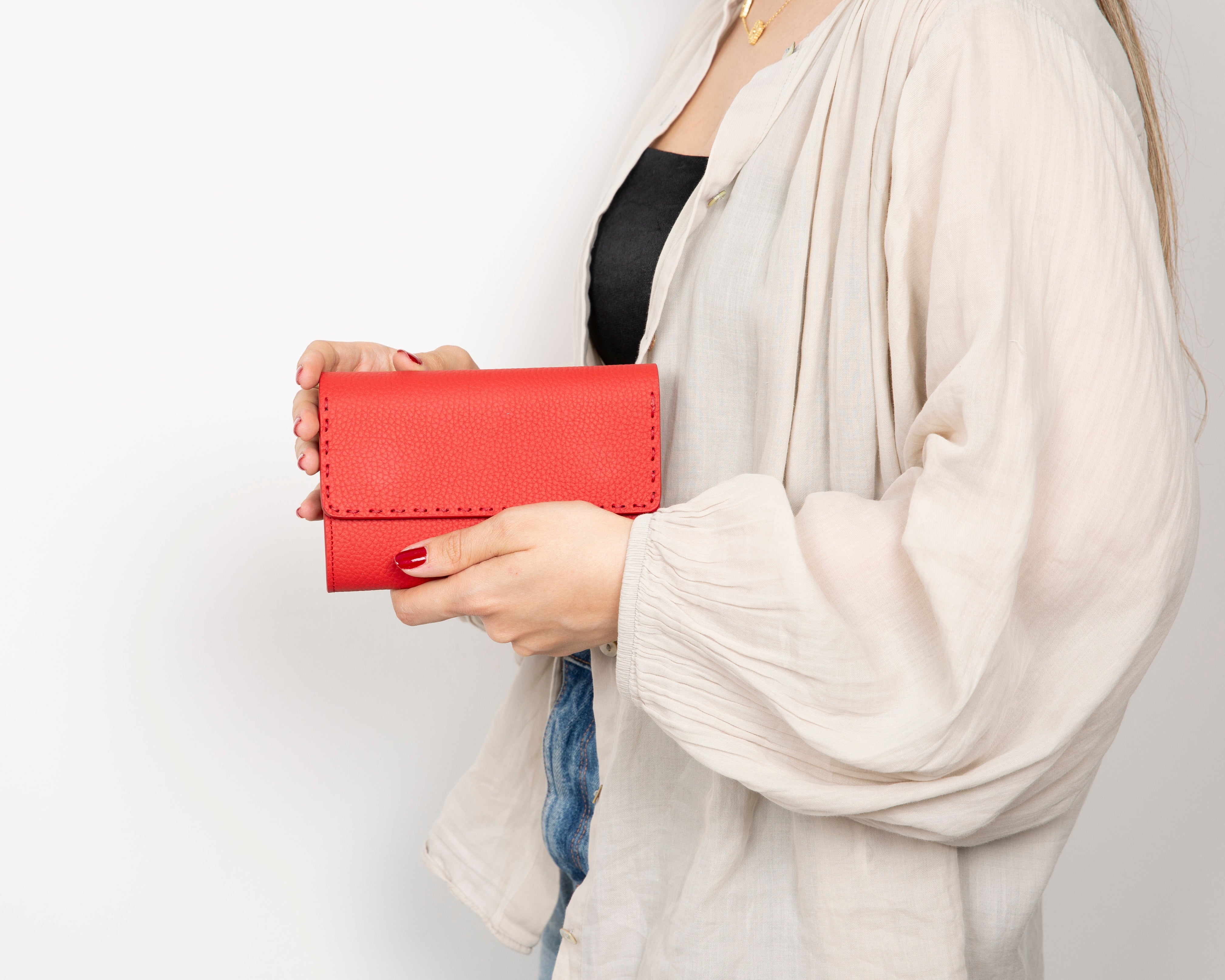 Portefeuille femme en cuir Linea