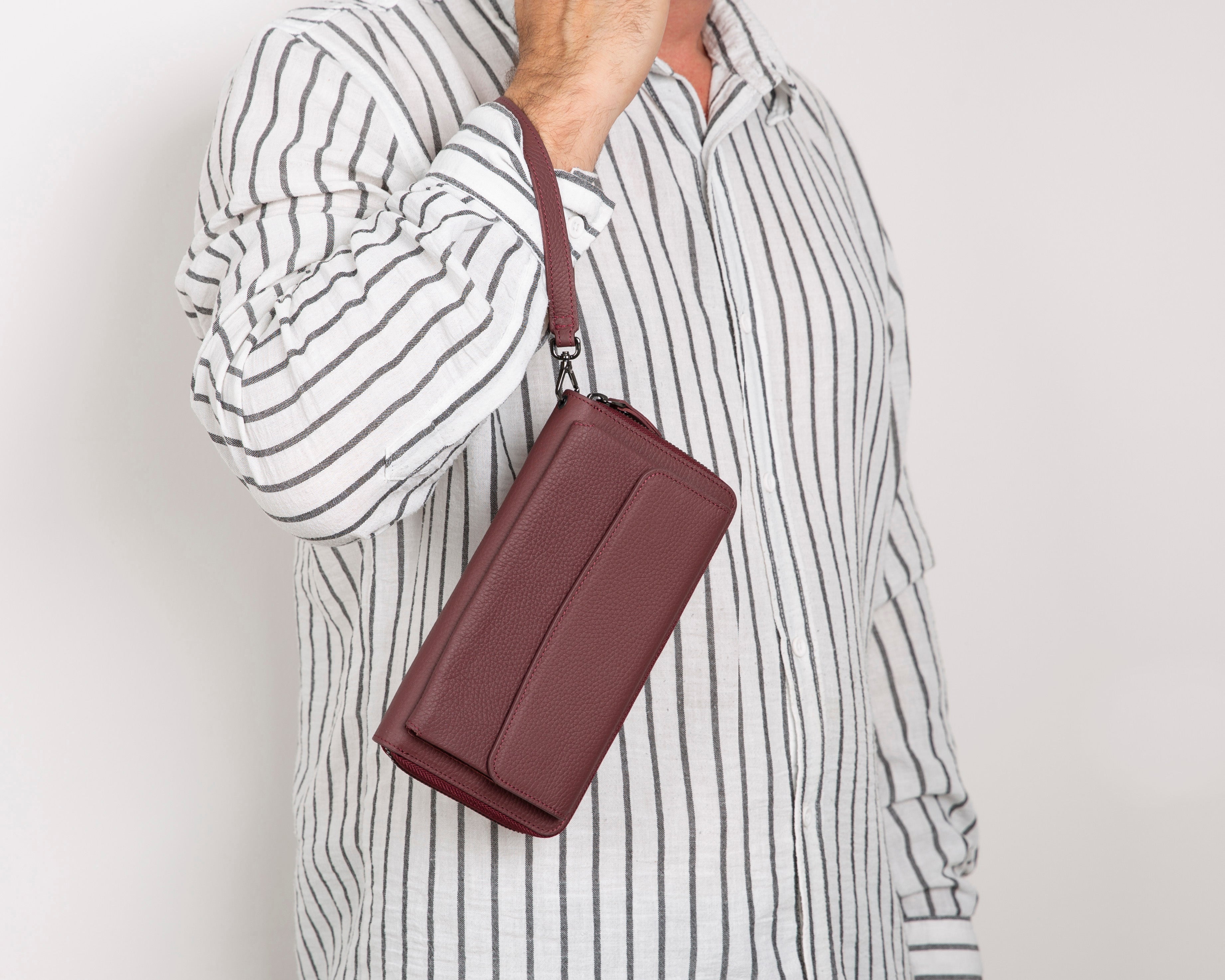 Portefeuille en cuir véritable Aristo