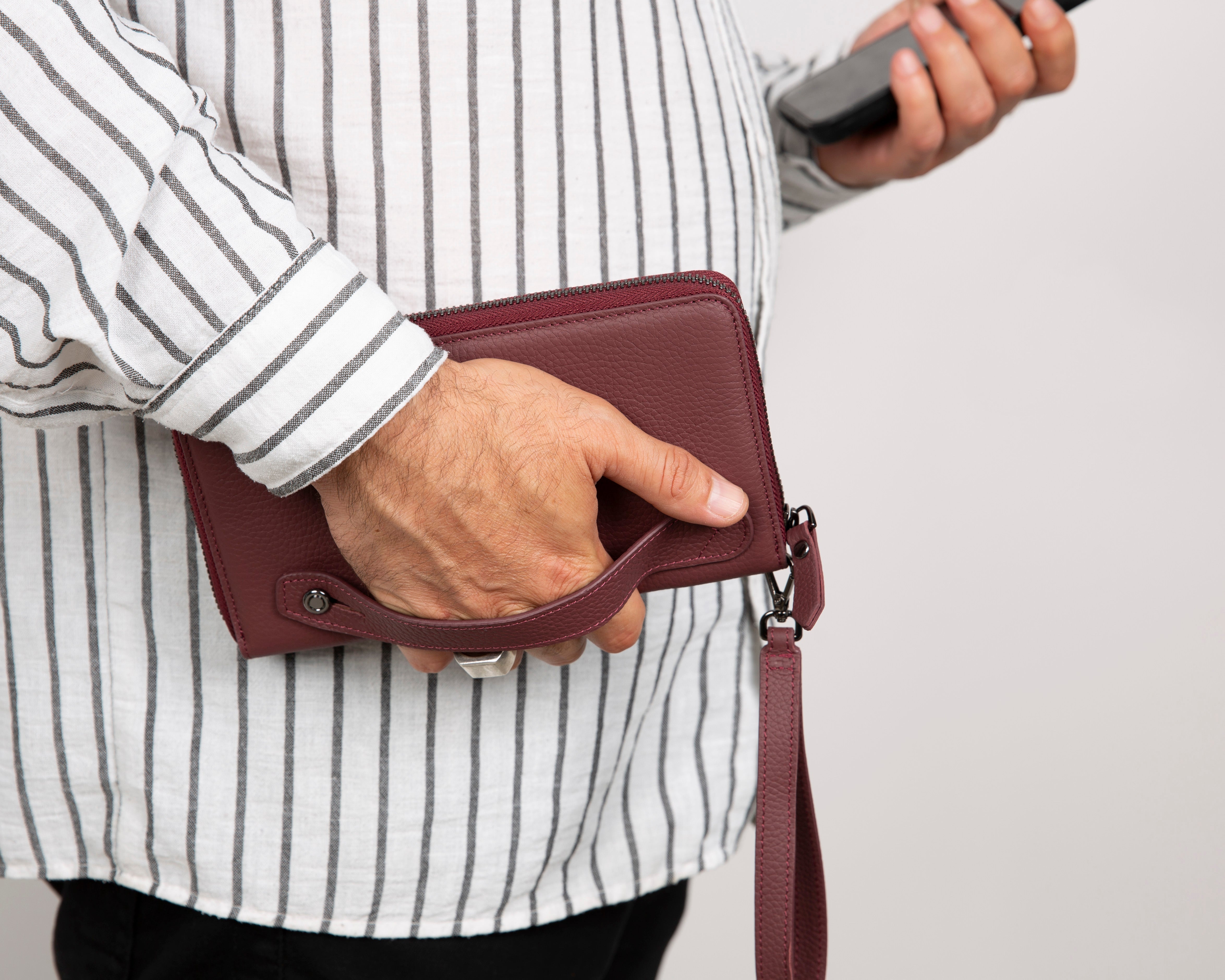 Portefeuille en cuir véritable Aristo