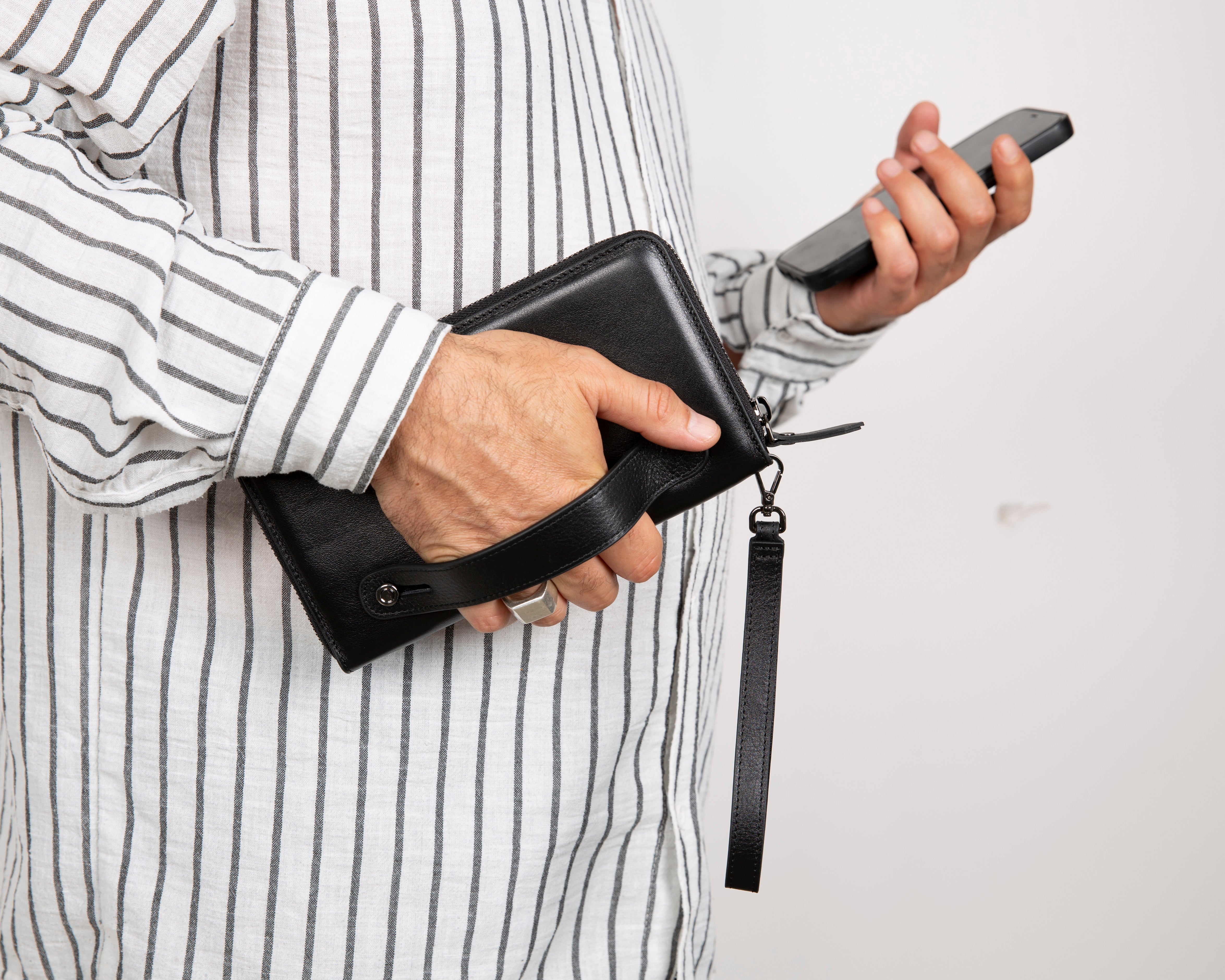 Portefeuille en cuir véritable Aristo