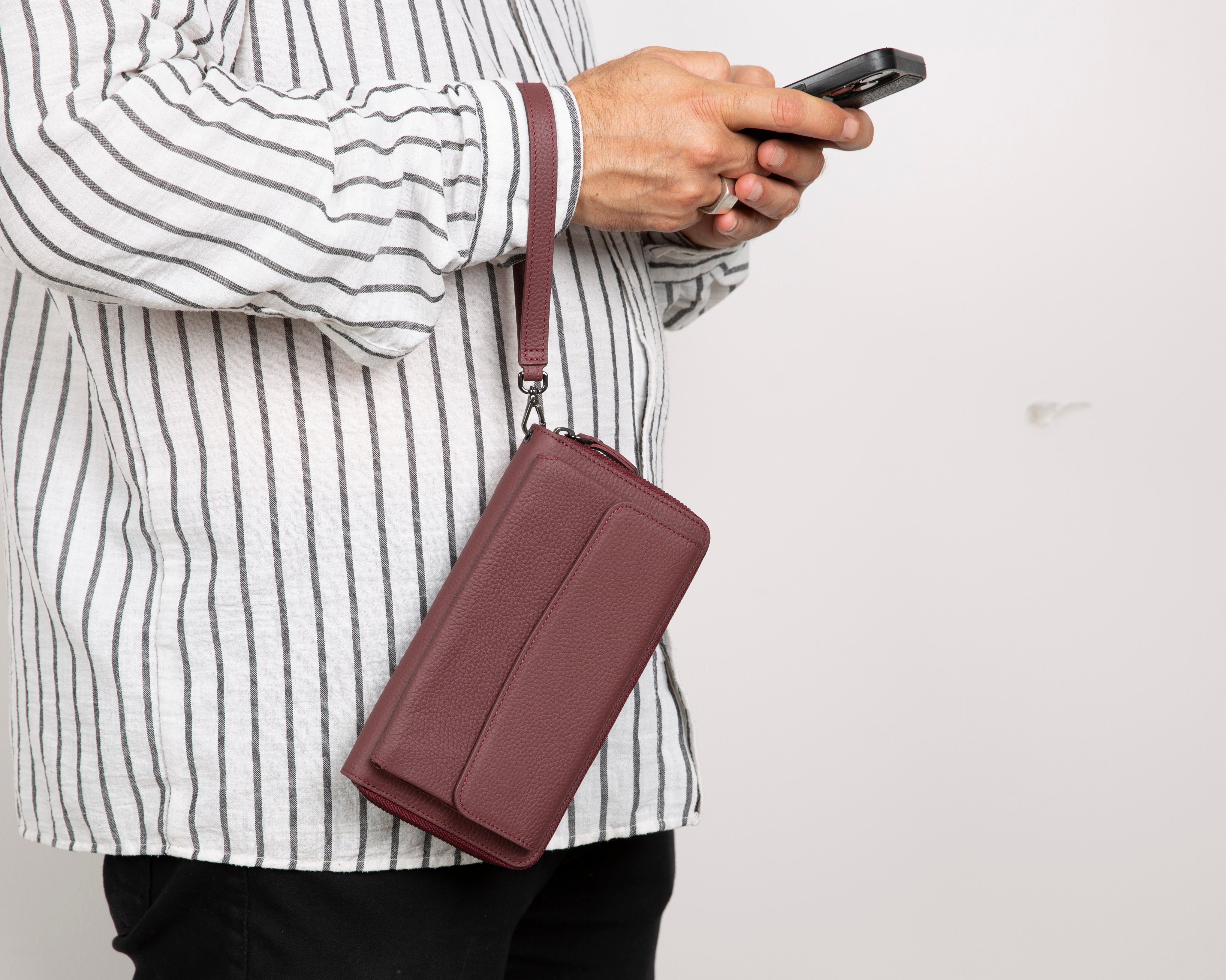 Portefeuille en cuir véritable Aristo