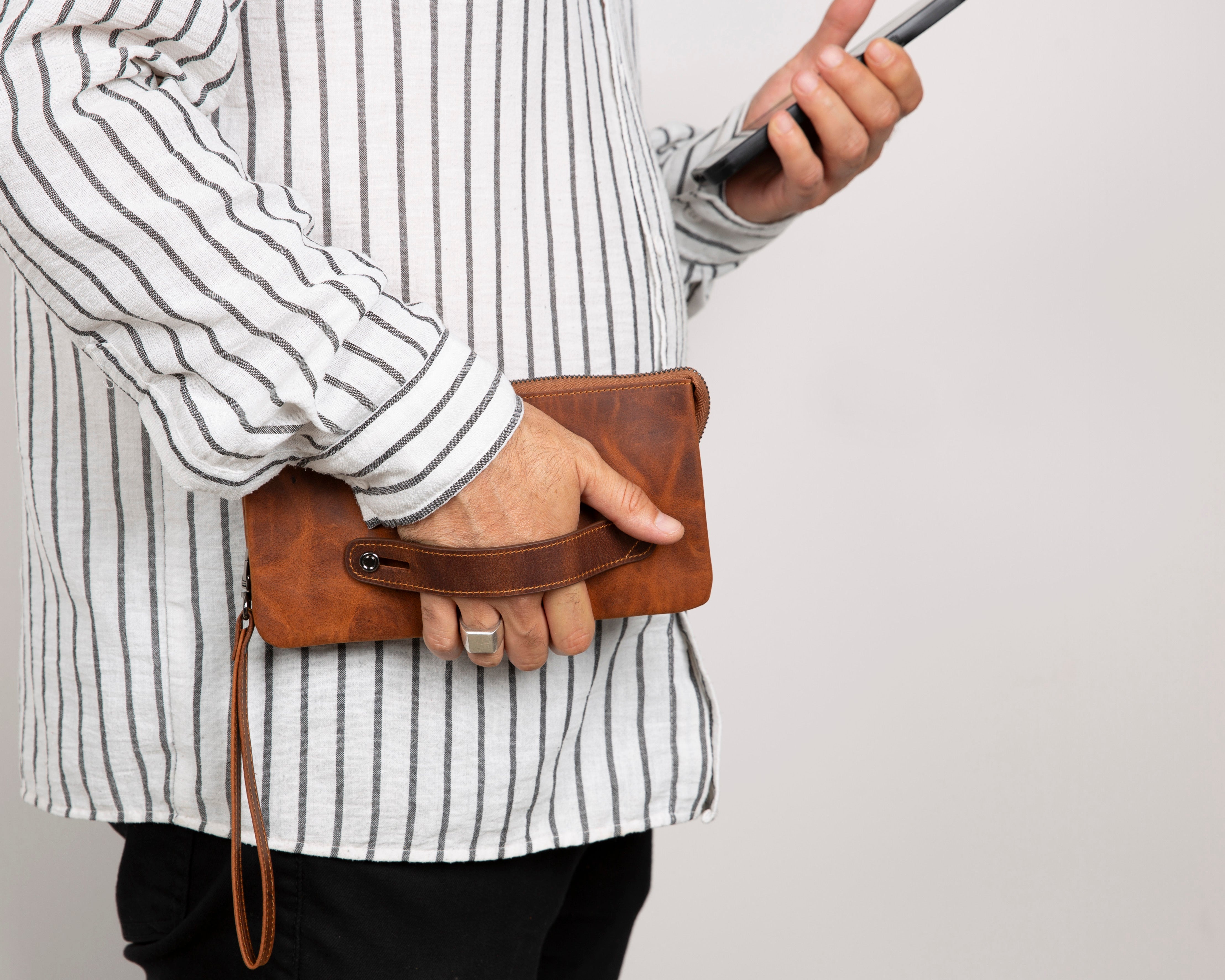 Pochette en cuir Majeste