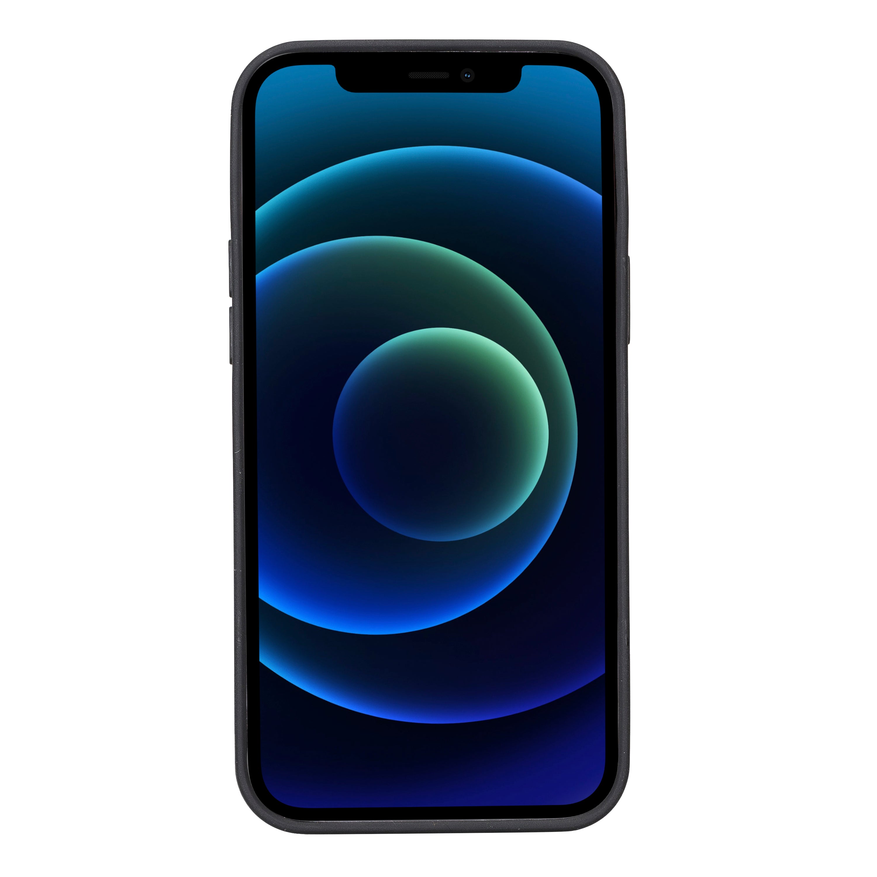 Coque arrière flexible en cuir véritable pour iPhone 13 Series avec porte-cartes