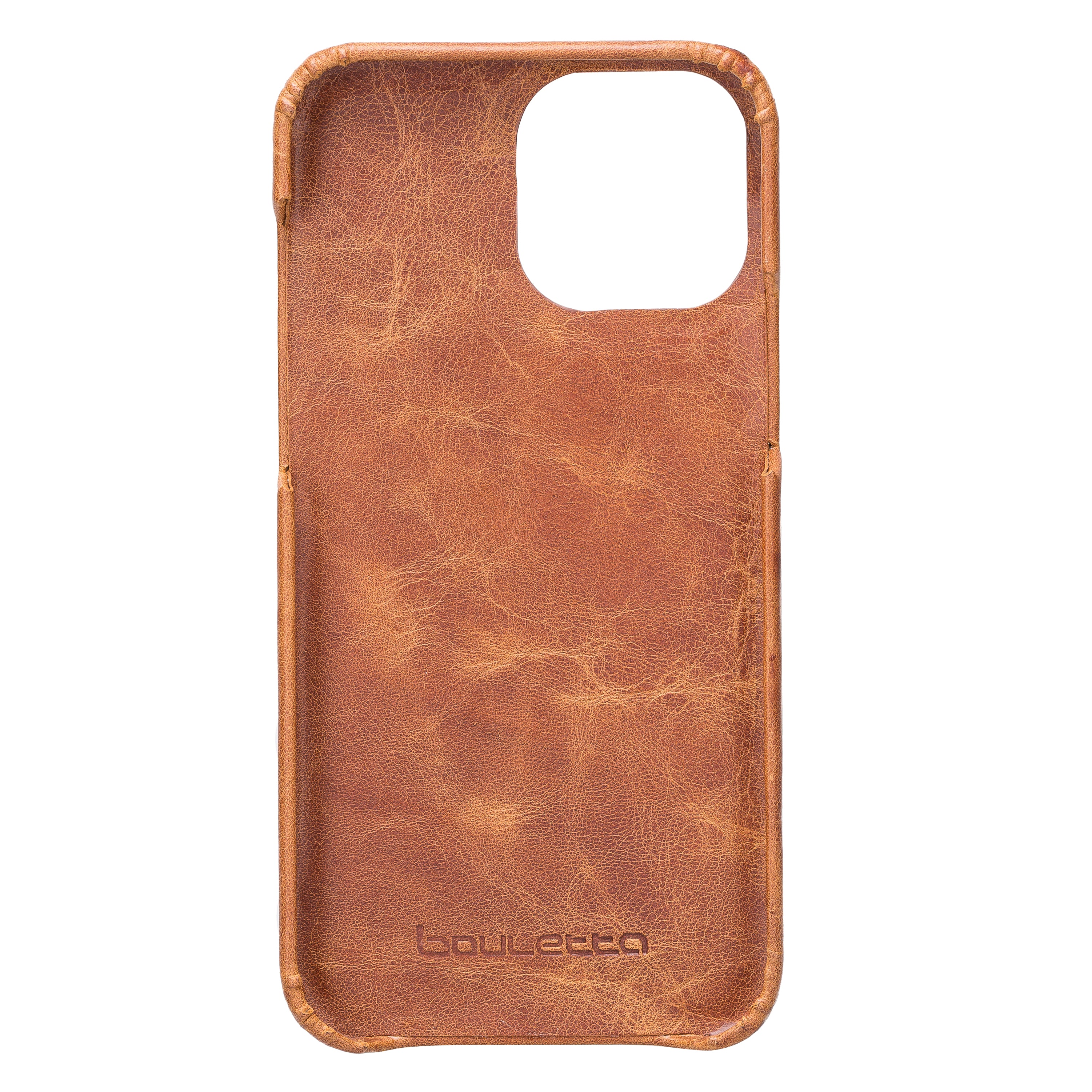 Coque arrière intégrale en cuir véritable pour iPhone 13 série F360