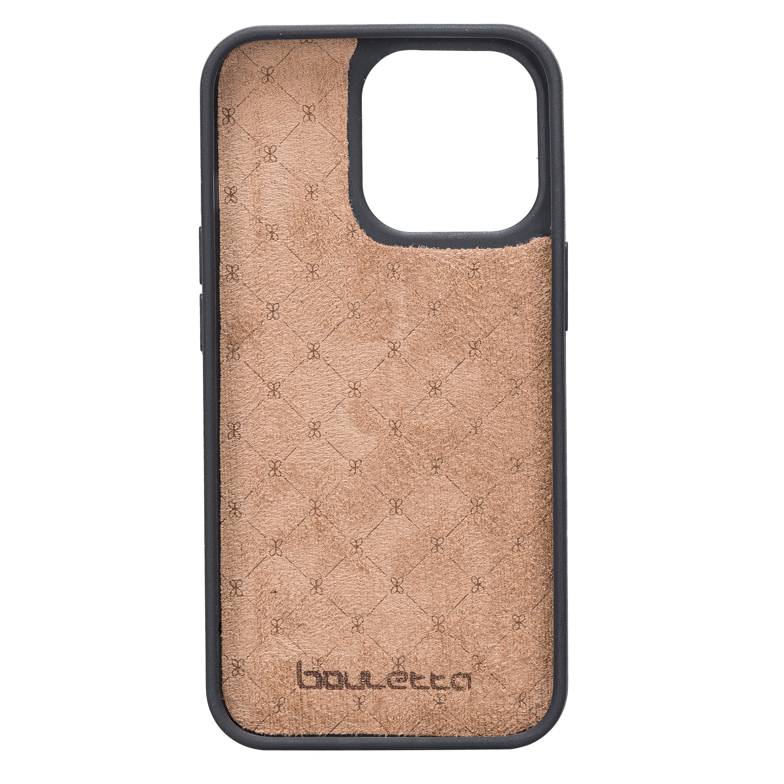 Coque arrière flexible en cuir véritable pour iPhone 13 Series avec porte-cartes