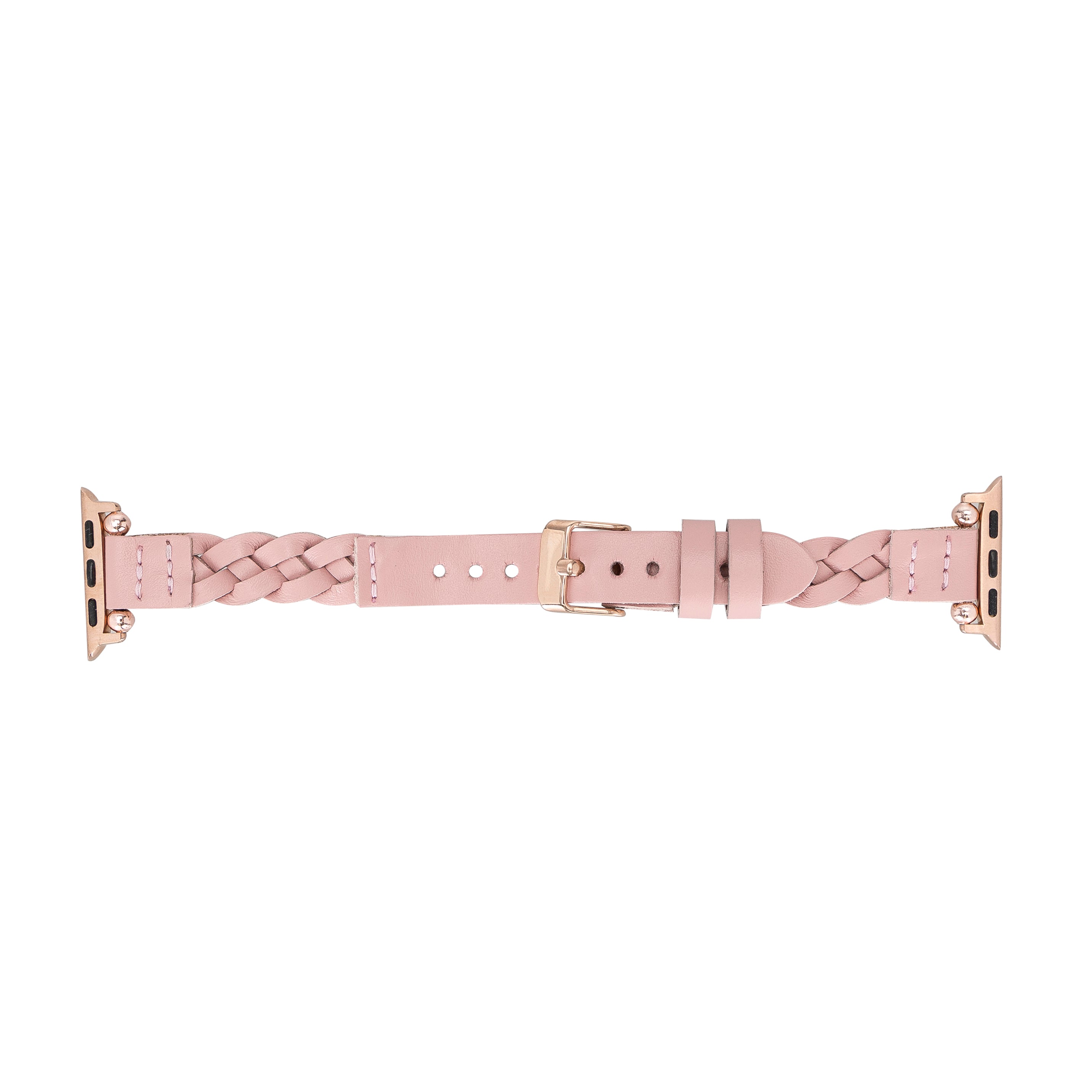 Monaco Braided Apple iWatch Genuine Leather Watch Band