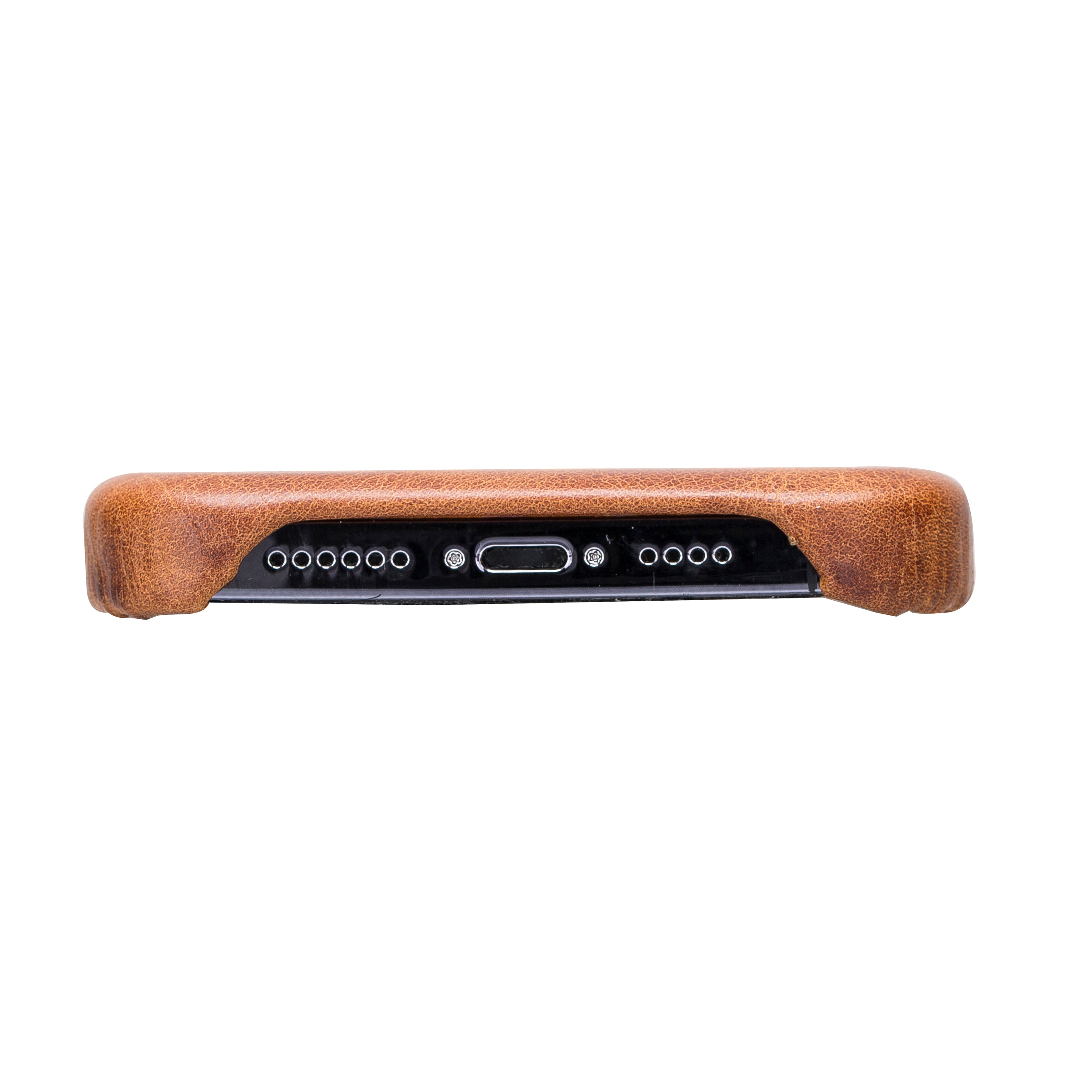Coque arrière intégrale en cuir véritable pour iPhone 13 série F360