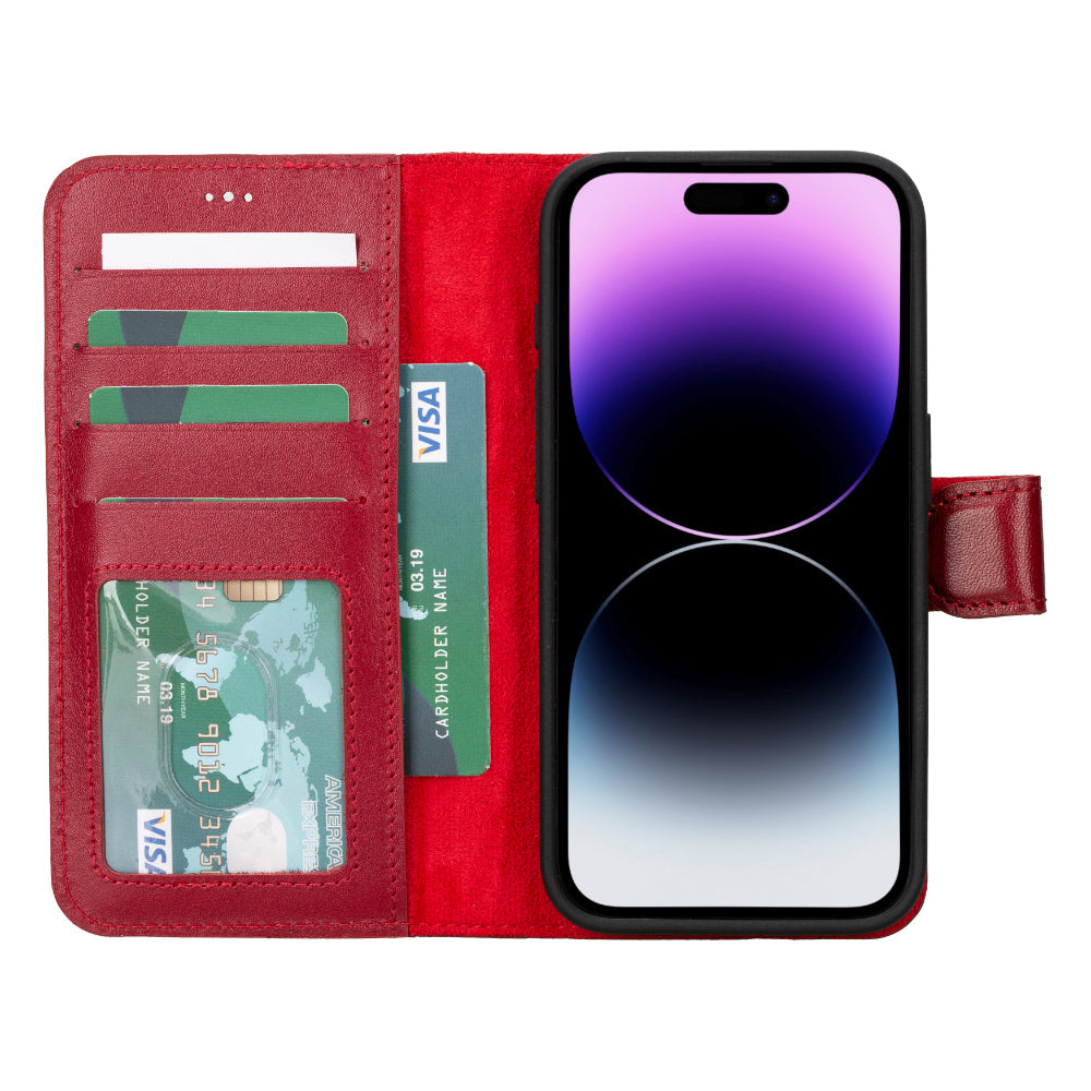 Étui portefeuille amovible en cuir pour iPhone 17 Pro Max