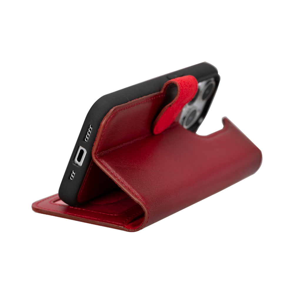Étui portefeuille amovible en cuir pour iPhone 17 Pro Max