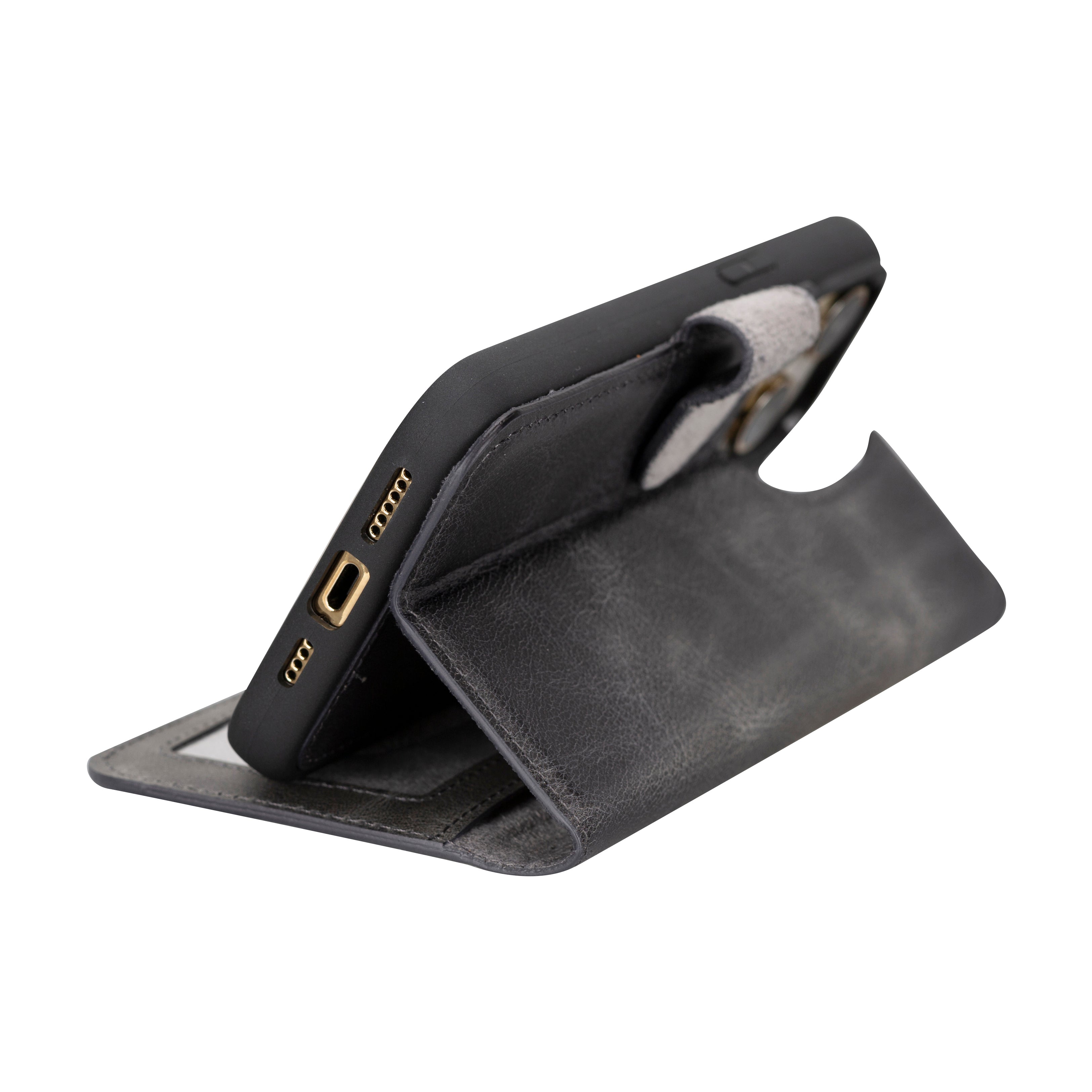 Étui portefeuille amovible en cuir pour iPhone 17 Pro Max