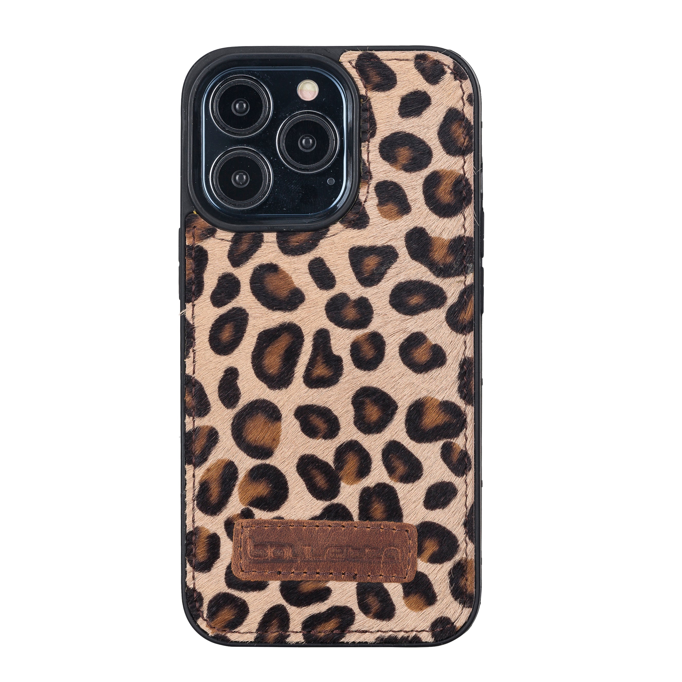 Coque arrière flexible en cuir véritable pour iPhone 13 Series