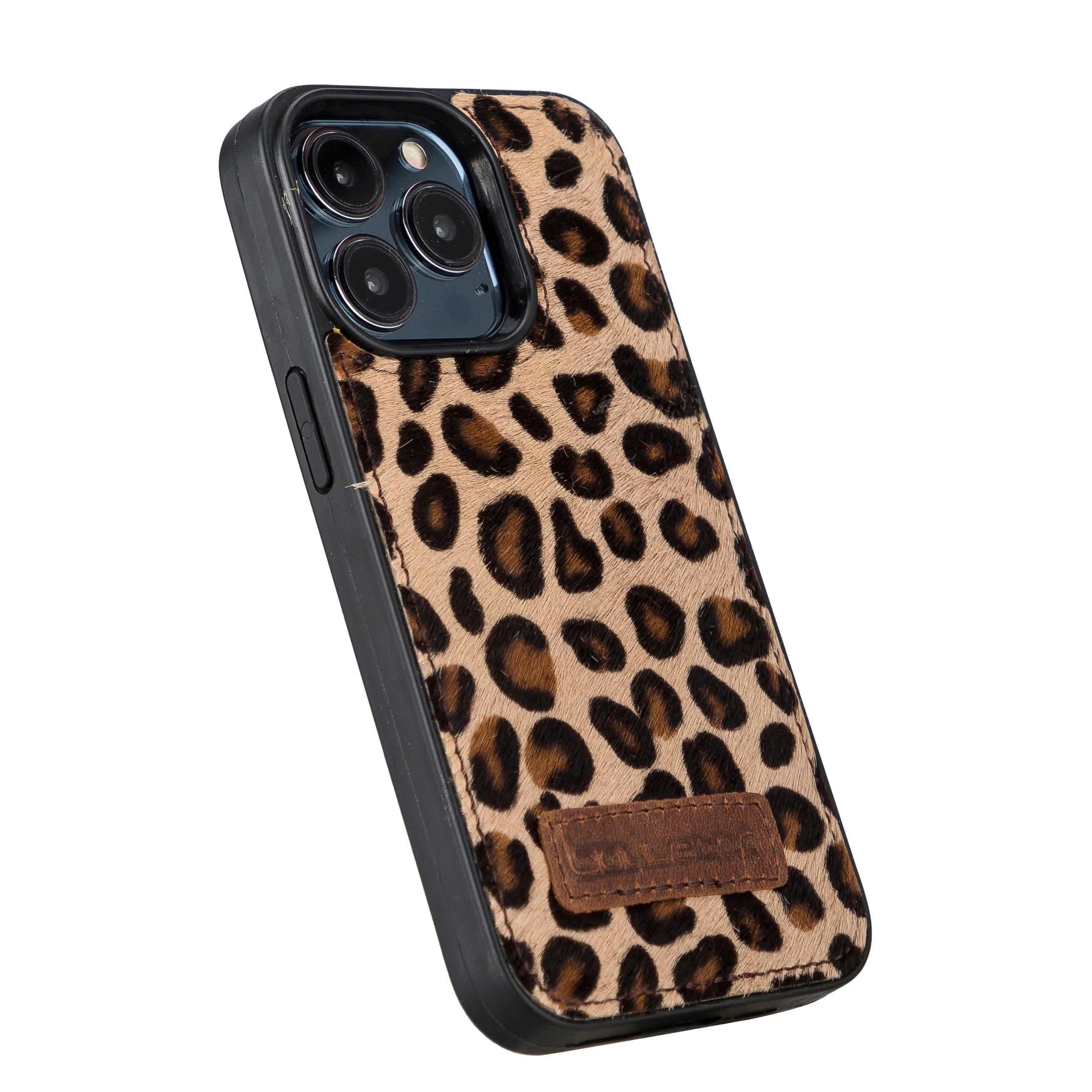 Coque arrière flexible en cuir véritable pour iPhone 13 Series