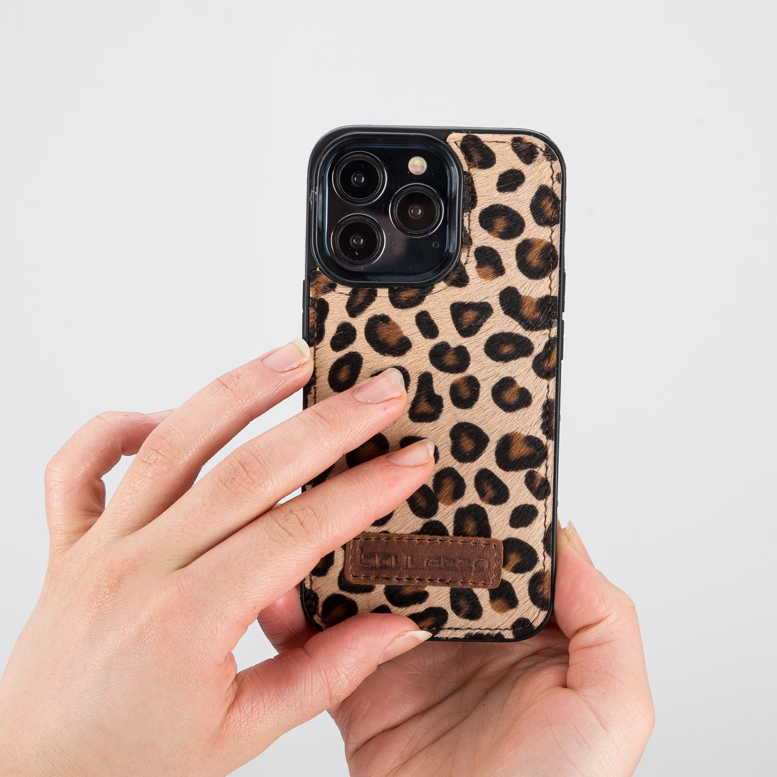 Coque arrière flexible en cuir véritable pour iPhone 13 Series