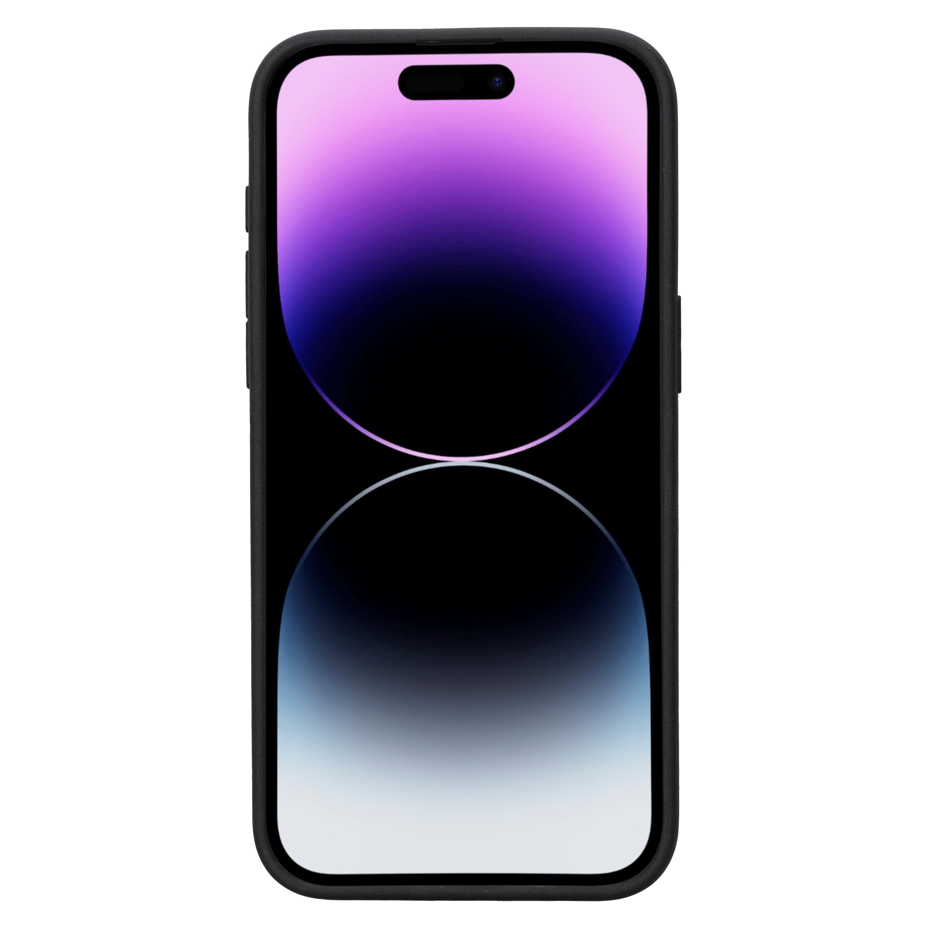 Coque arrière en cuir véritable pour iPhone 15 Pro Max (6,7 pouces) avec porte-cartes