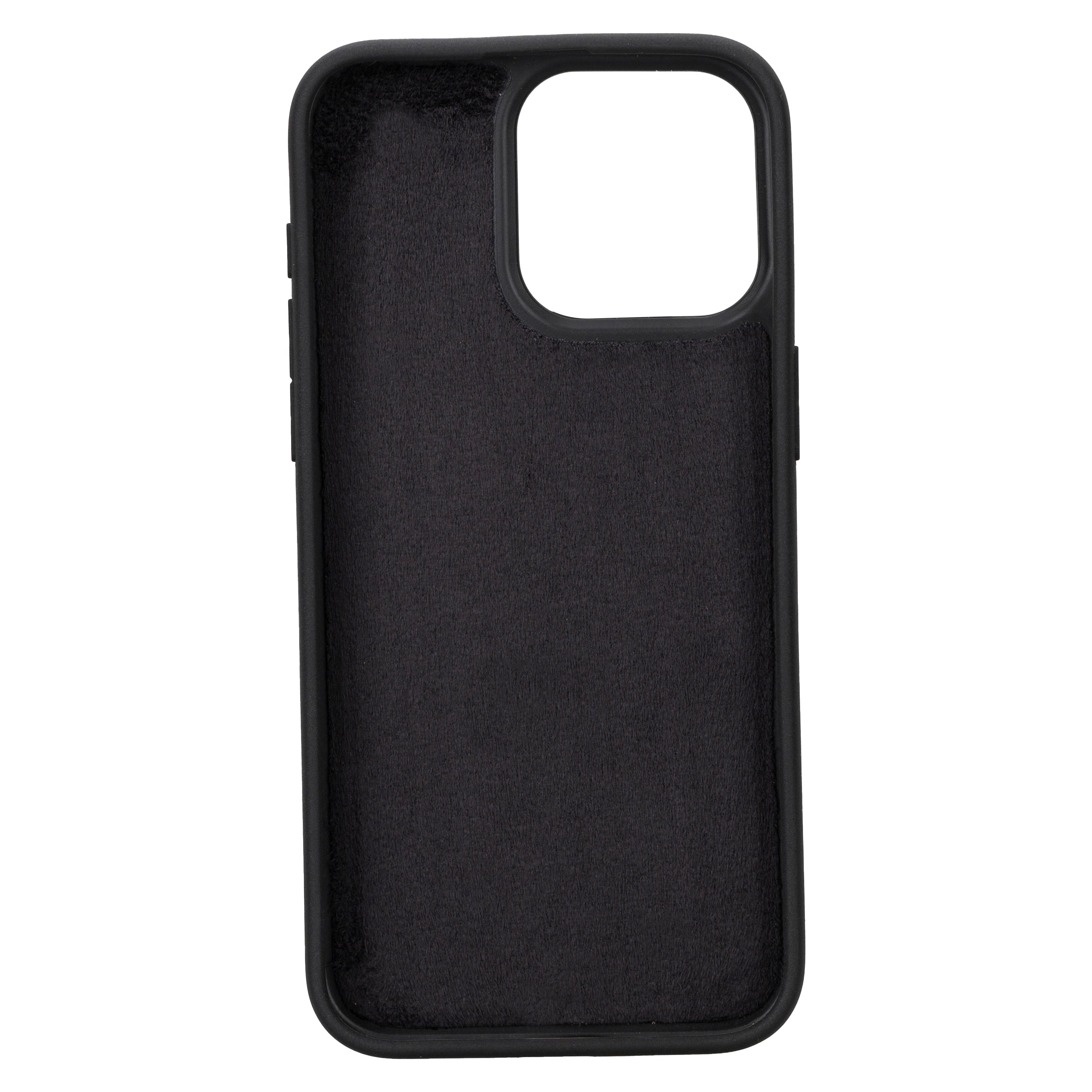 Coque arrière en cuir véritable pour iPhone 15 Pro Max (6,7 pouces) avec porte-cartes