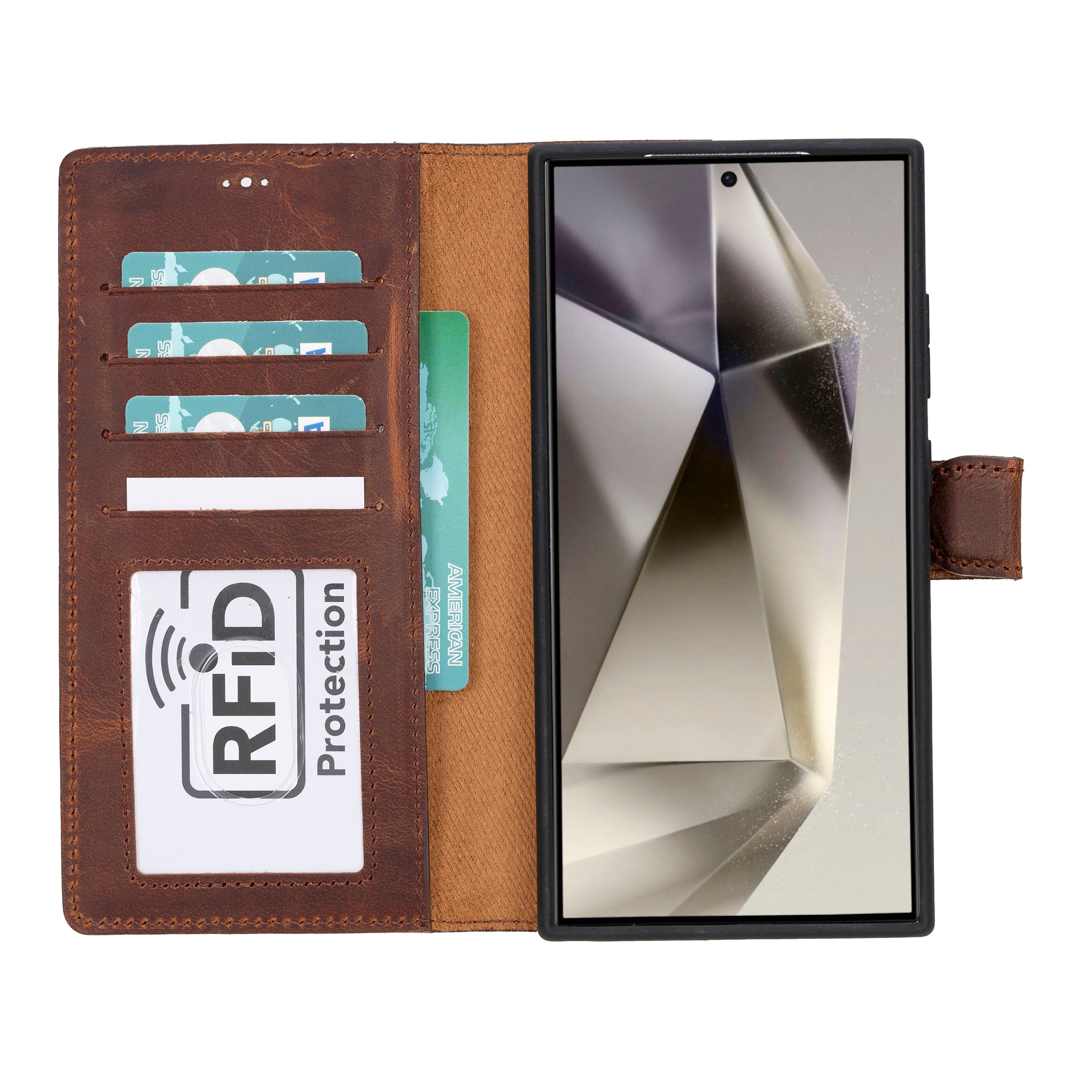 Magic Samsung Galaxy S24 Plus Leather Detachable Wallet Case
