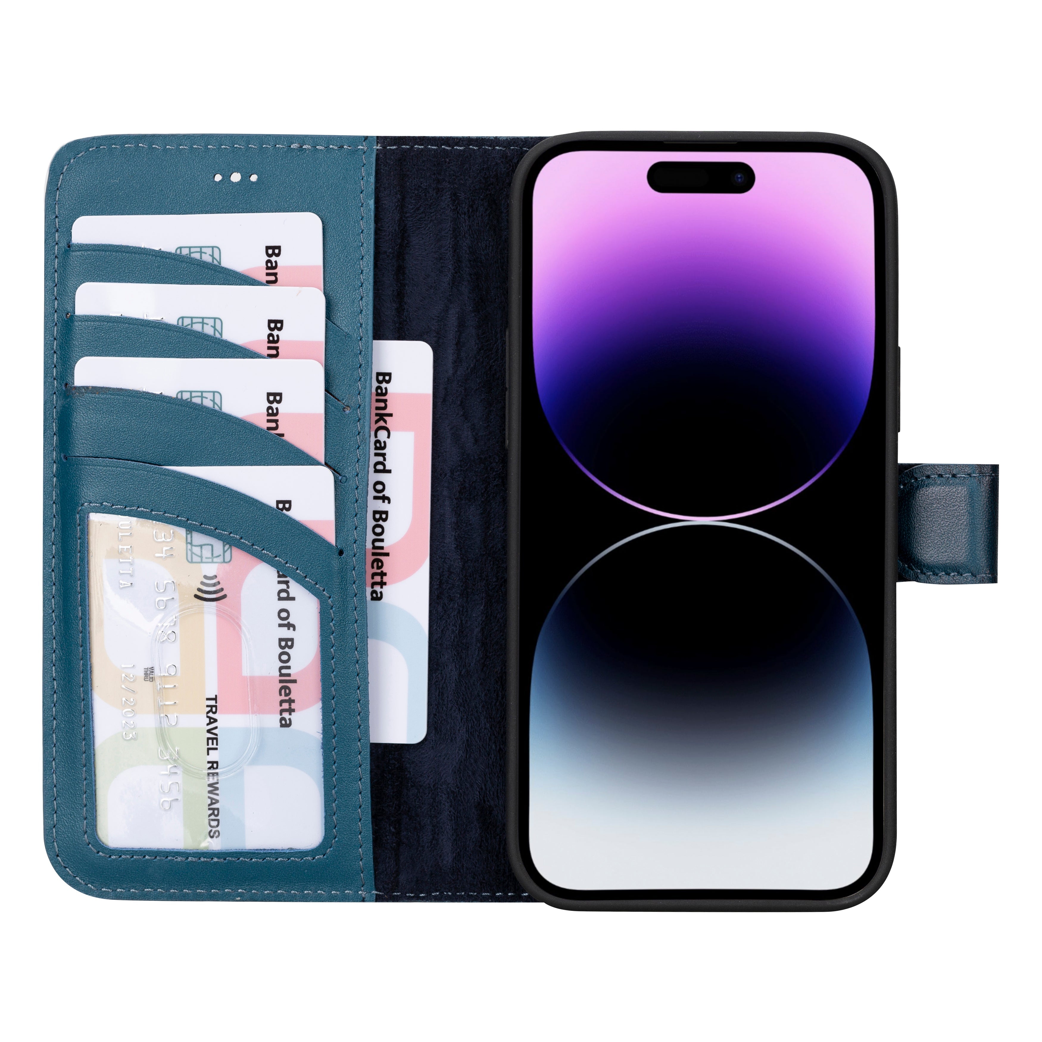 Fuzzy iPhone 16 Plus (6.7") Leder-Brieftaschenhülle