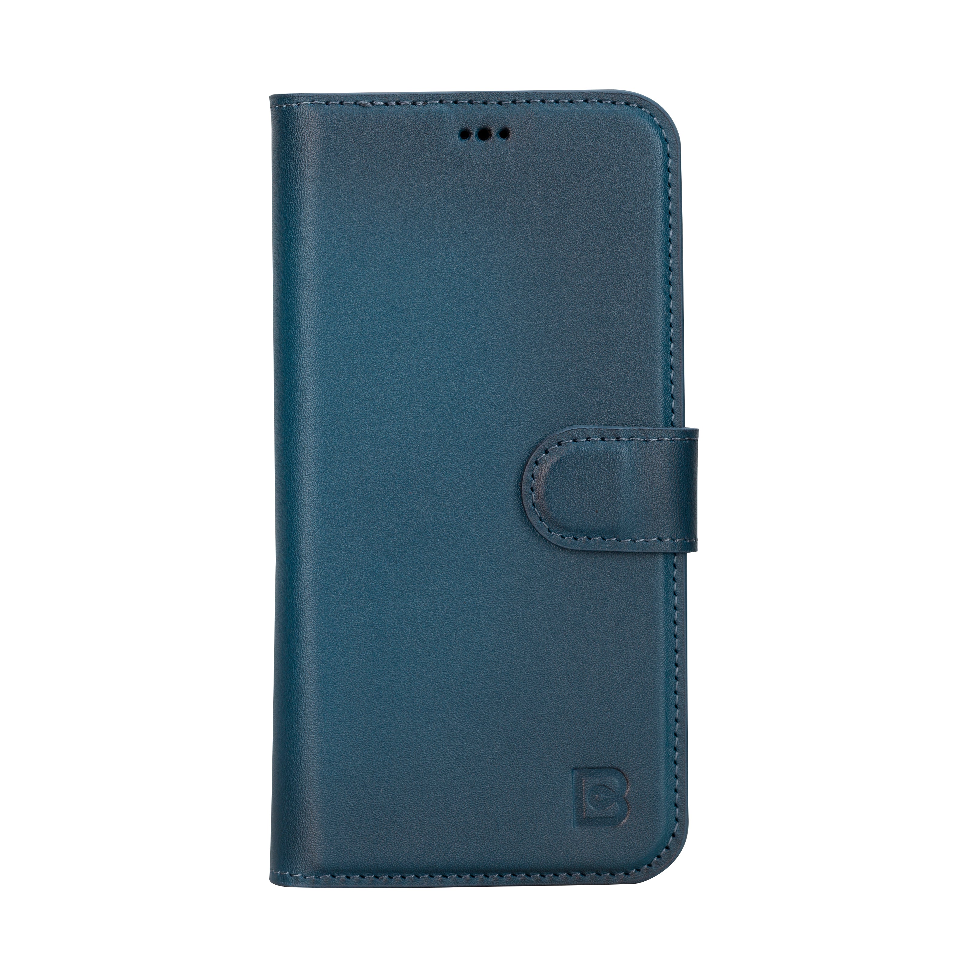 Étui portefeuille amovible en cuir véritable pour iPhone 15 Pro Max (6,7")