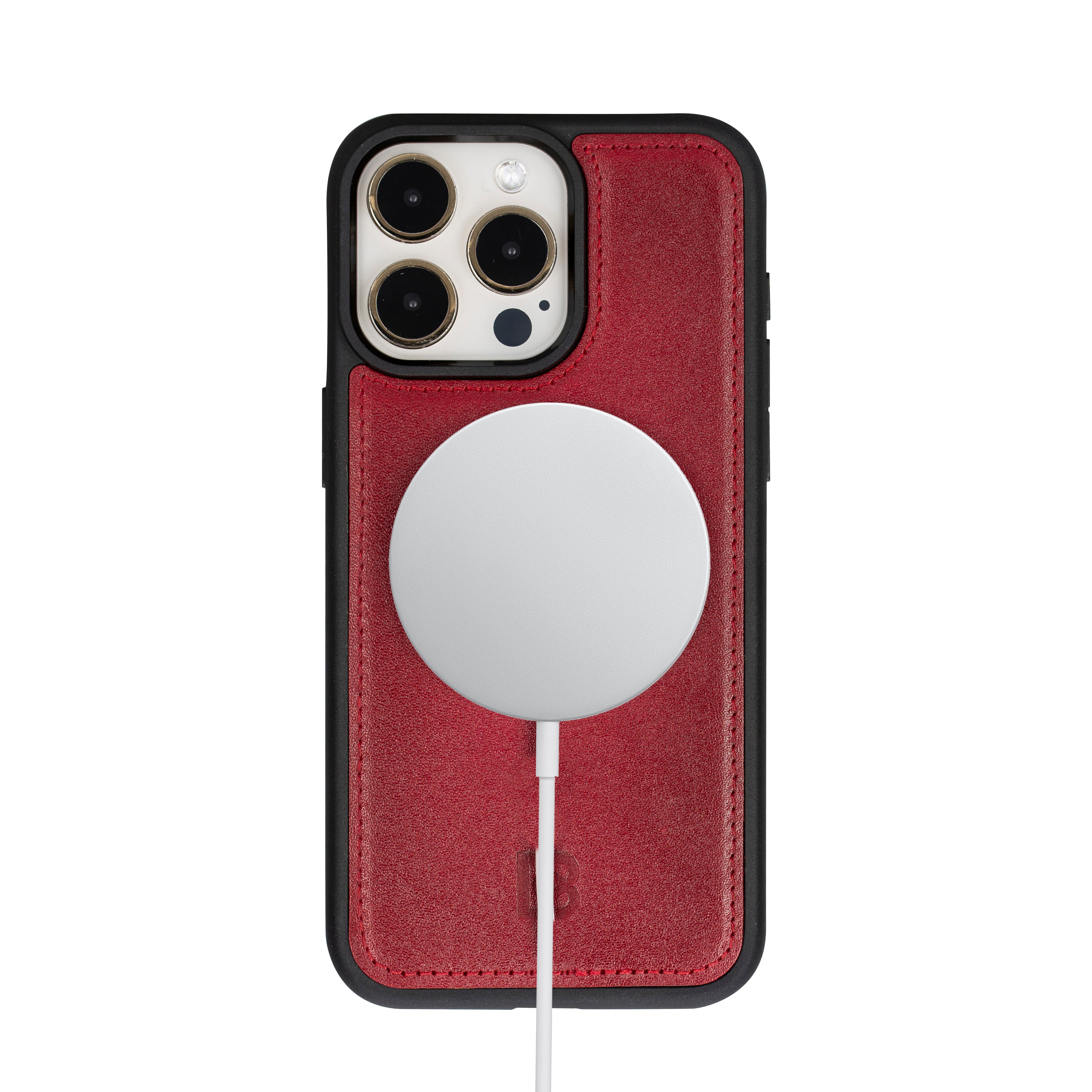Étui portefeuille amovible en cuir véritable pour iPhone 15 Pro Max (6,7")