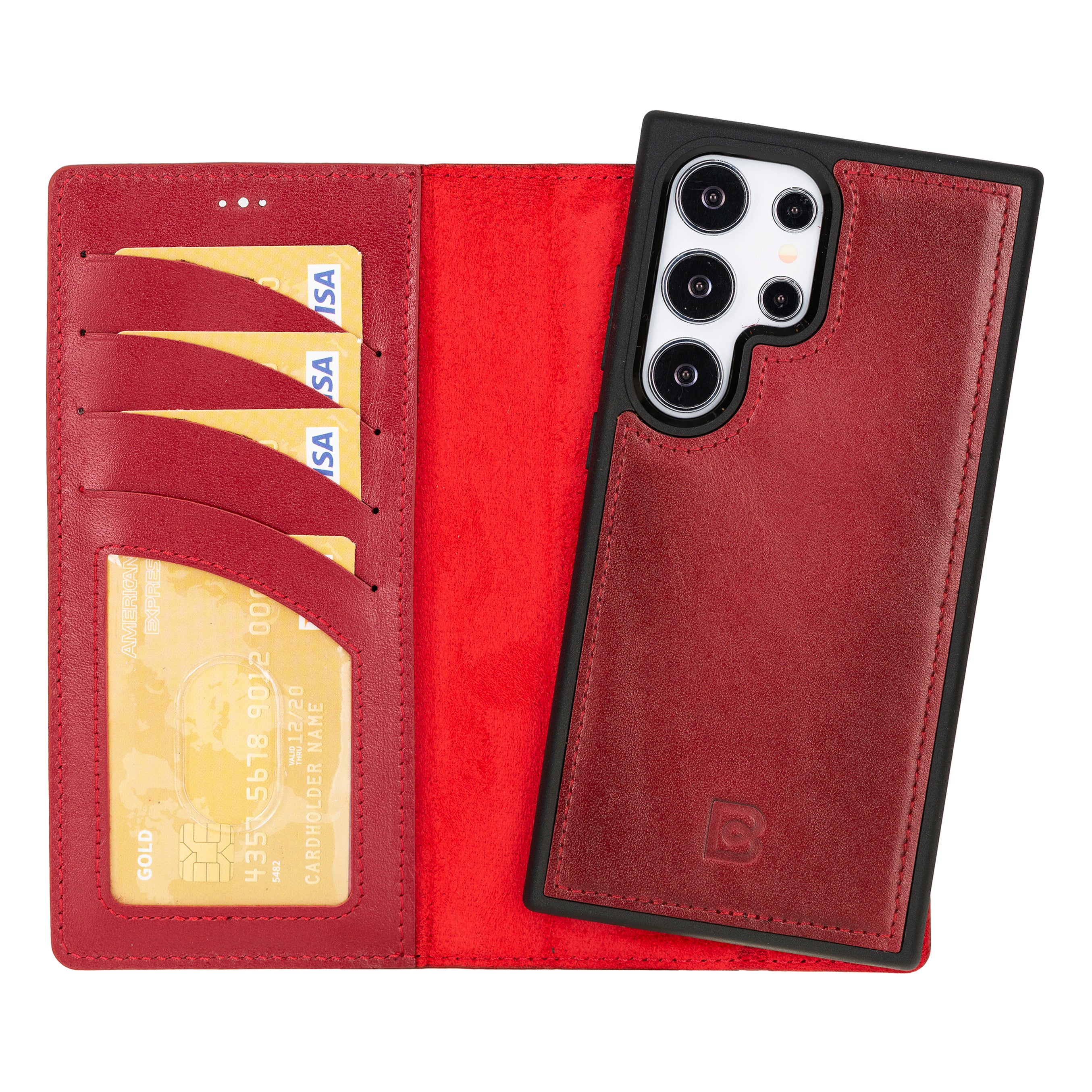 Samsung Galaxy S24 (6.2") Leather Detachable Wallet Case