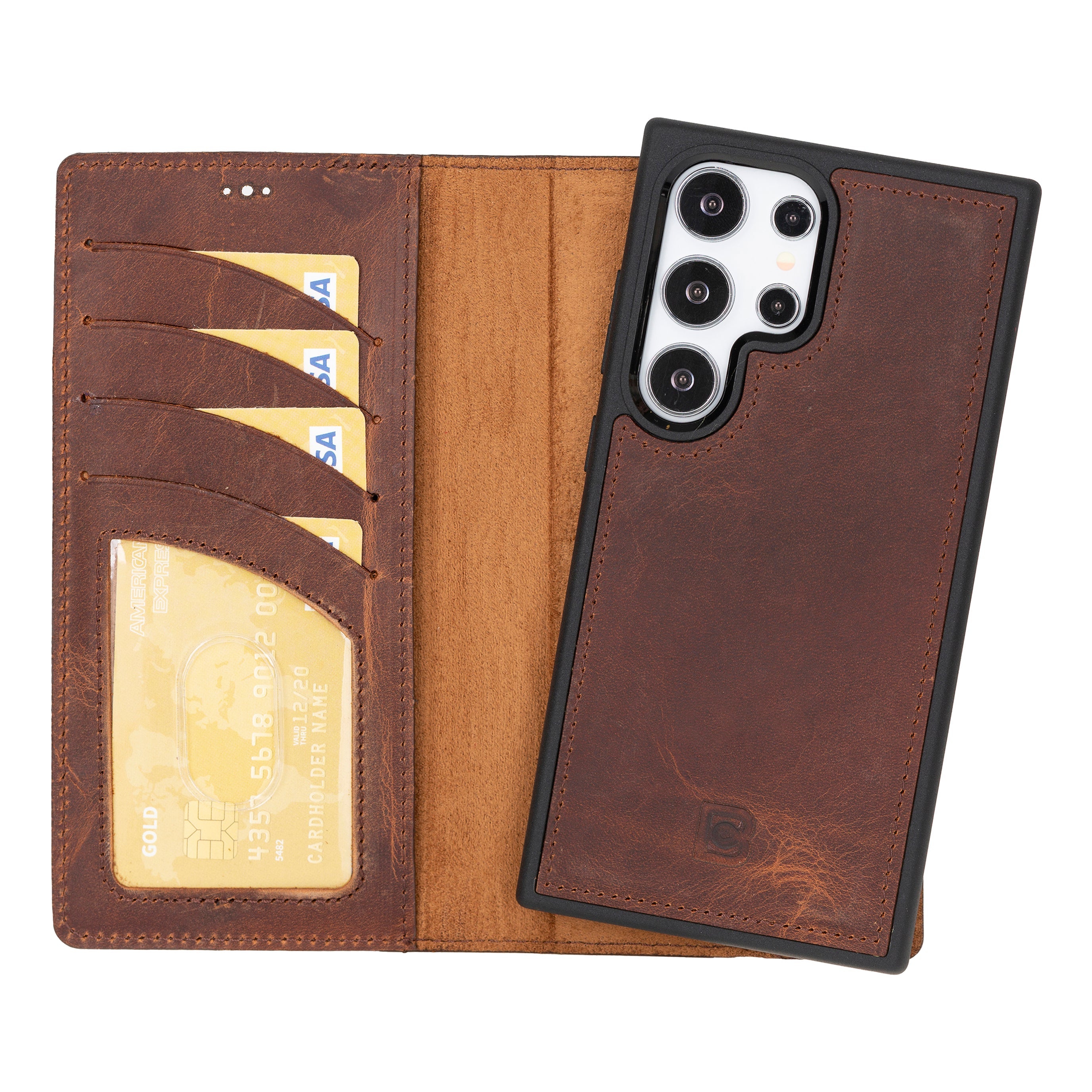 Samsung Galaxy S24 (6.2") Leather Detachable Wallet Case