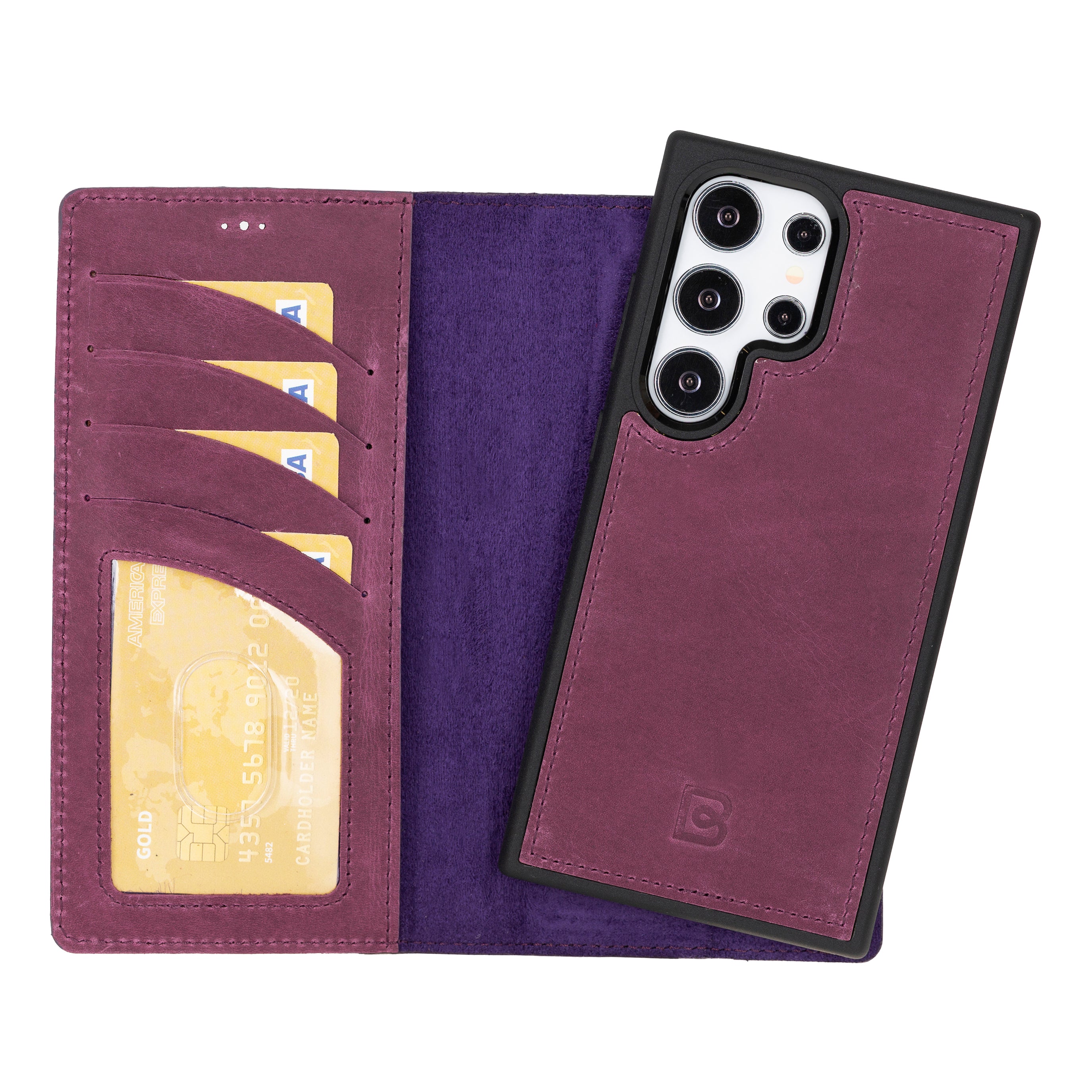 Samsung Galaxy S24 (6.2") Leather Detachable Wallet Case