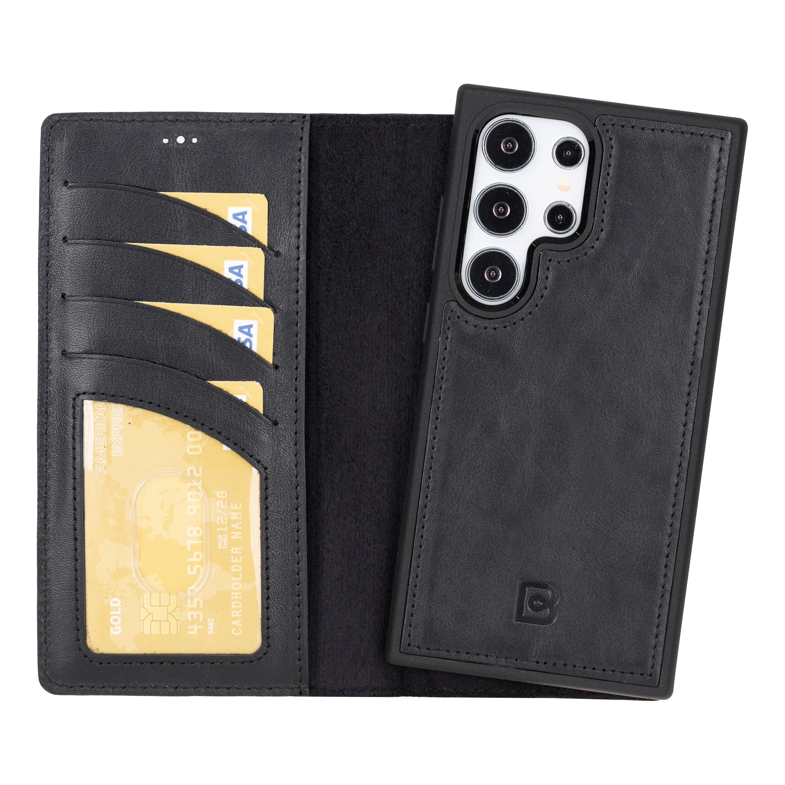 Samsung Galaxy S24 (6.2") Leather Detachable Wallet Case