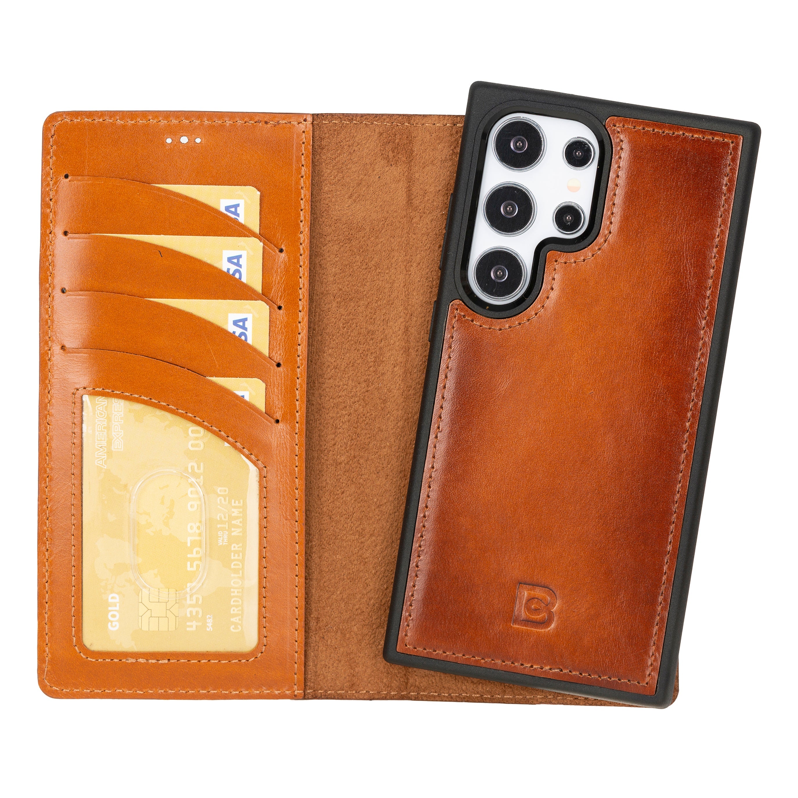 Samsung Galaxy S24 (6.2") Leather Detachable Wallet Case