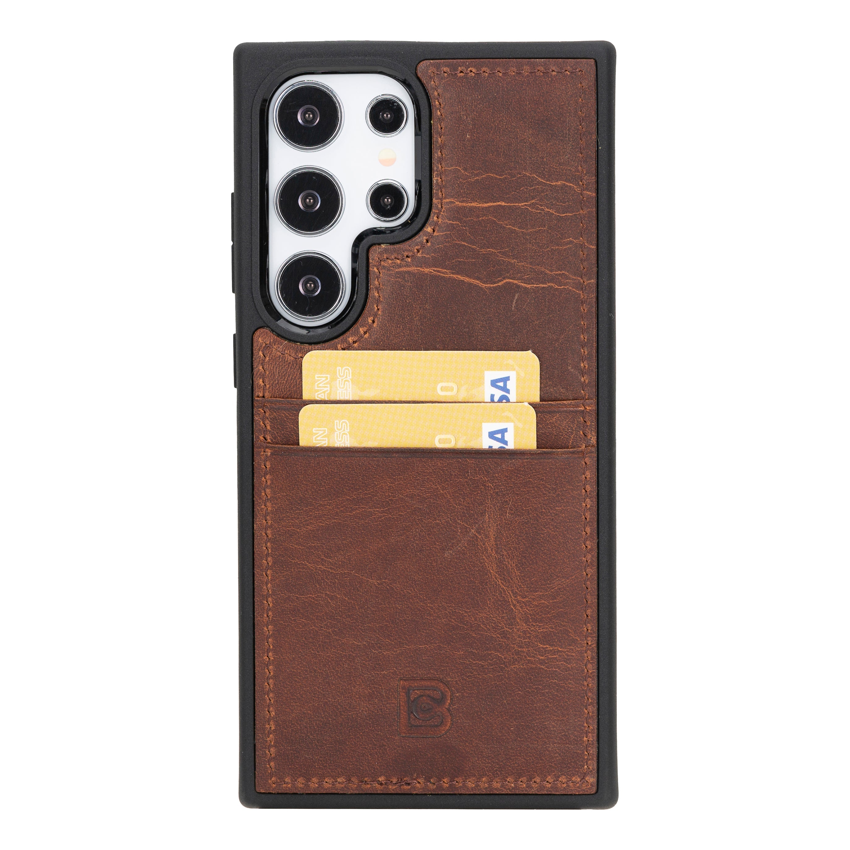 Samsung Galaxy S25 Ultra (6.9") Flex Cover Leather Case with Card Holder