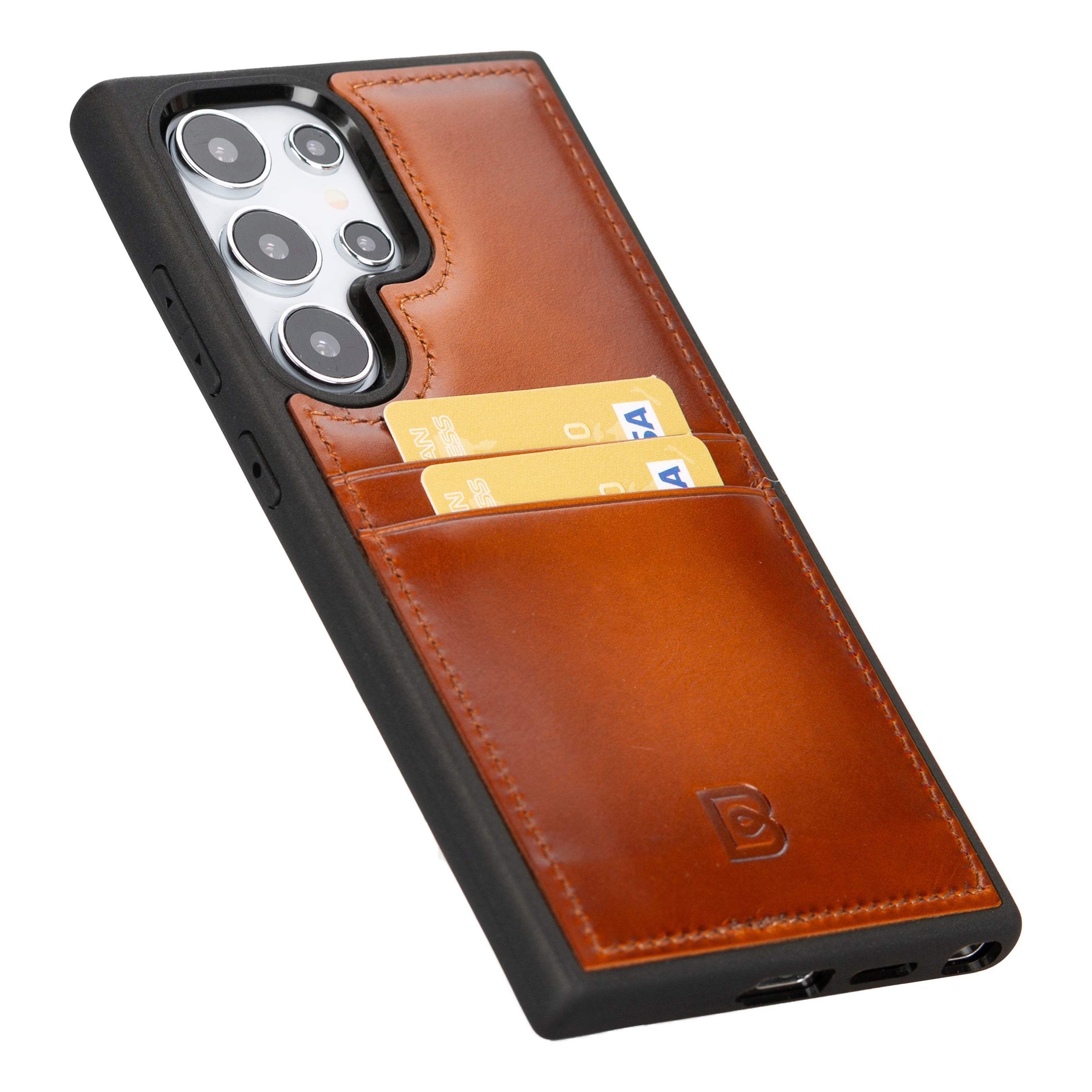 Samsung Galaxy S25 Ultra (6.9") Flex Cover Leather Case with Card Holder