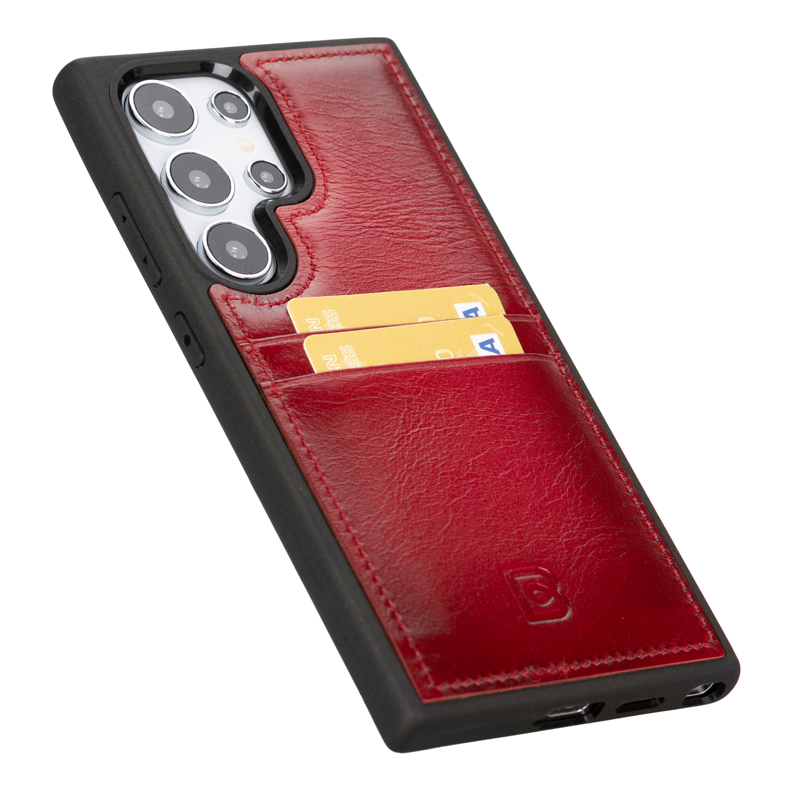 Samsung Galaxy S23 Series Genuine Leather Case with Card Holder