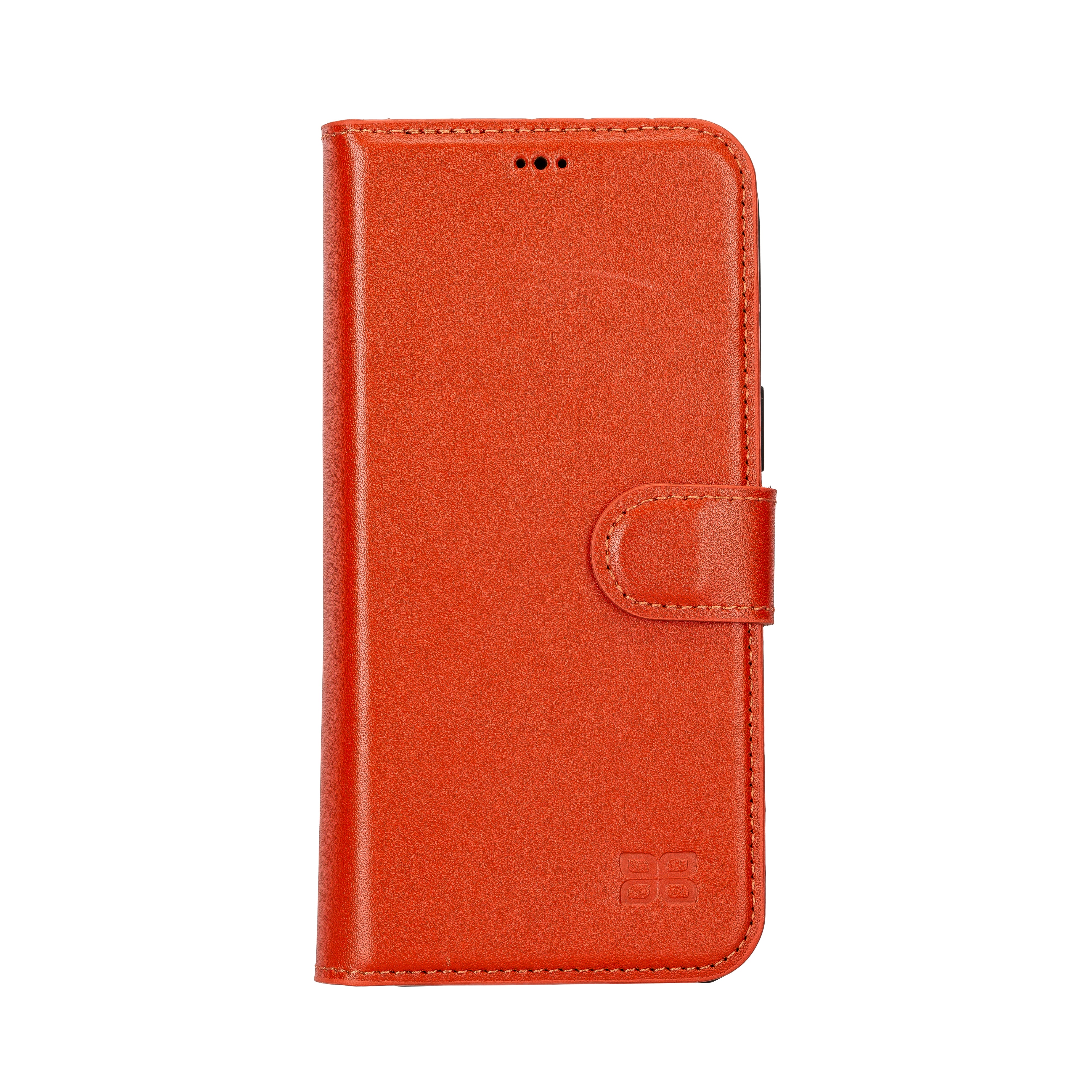Étui portefeuille amovible en cuir véritable pour iPhone 14 Pro Max (6,7")