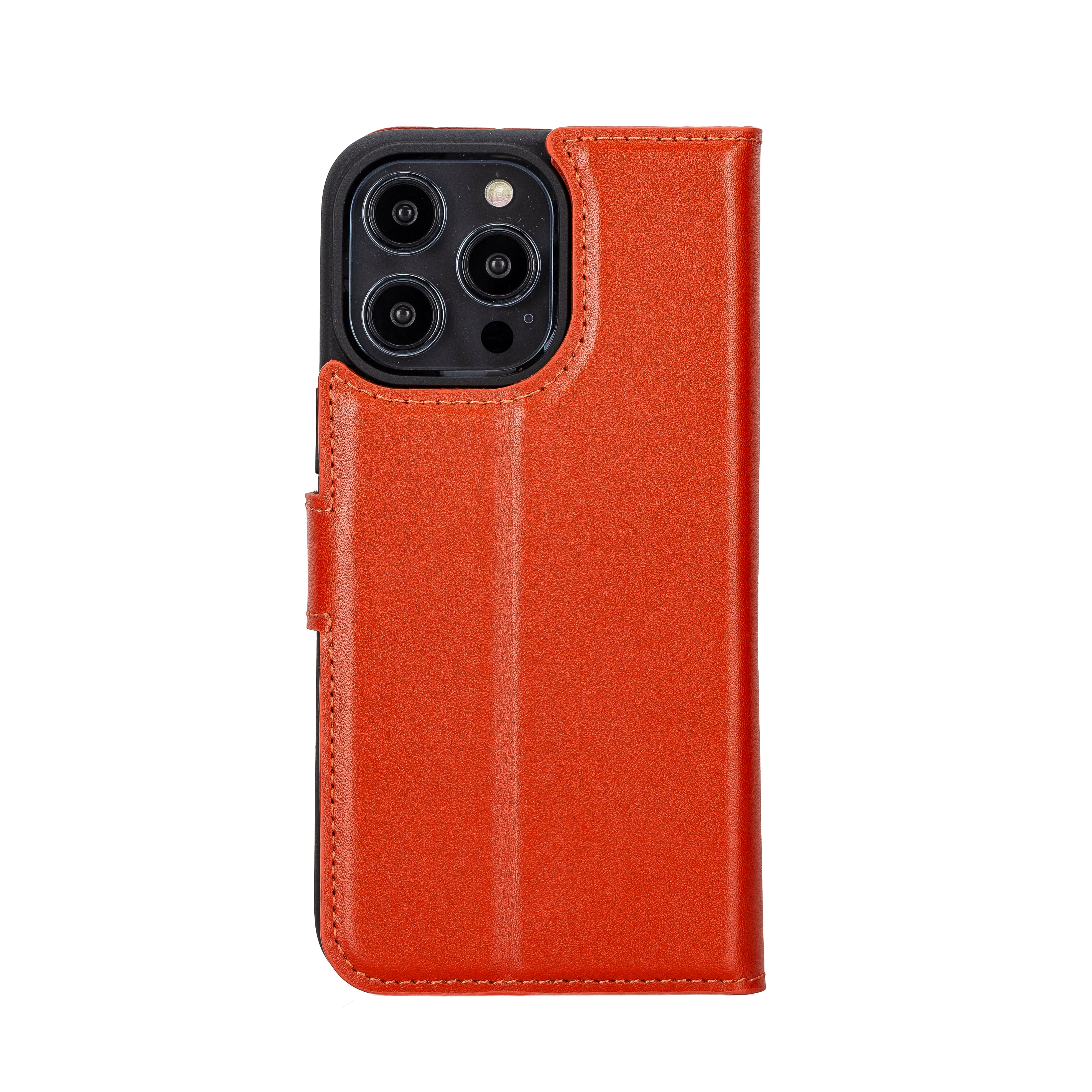 Étui portefeuille amovible en cuir véritable pour iPhone 14 Pro Max (6,7")