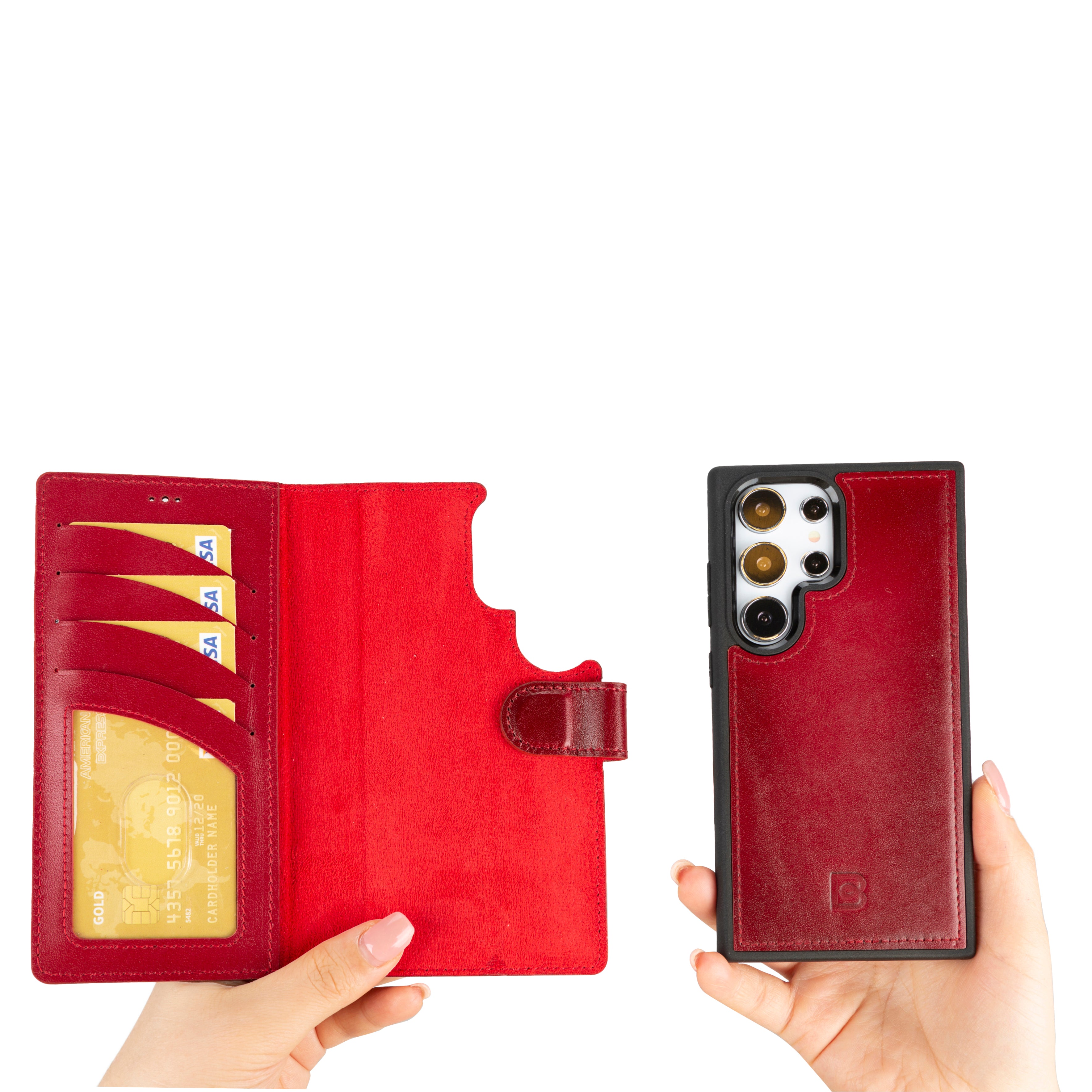 Samsung Galaxy S24 (6.2") Leather Detachable Wallet Case