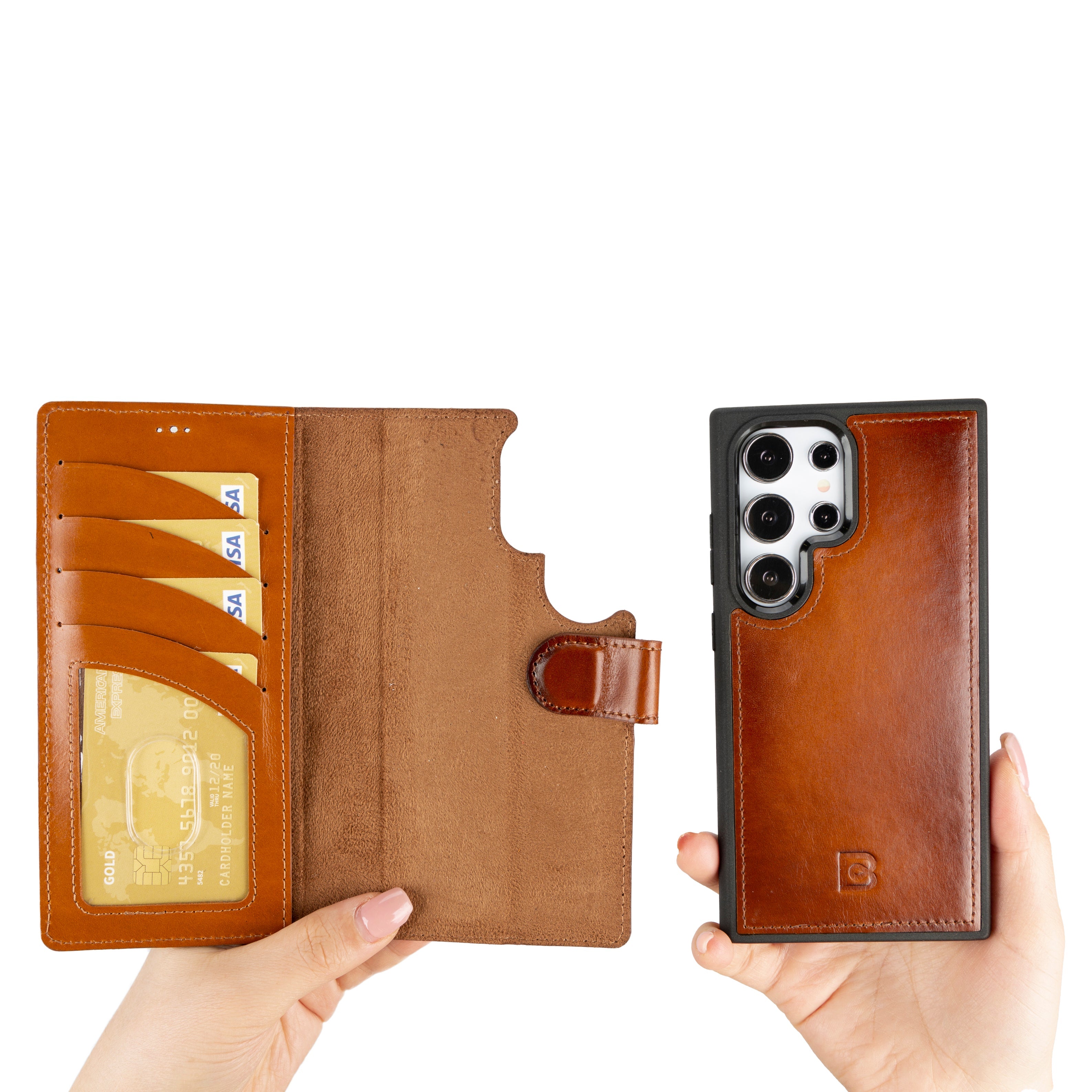 Samsung Galaxy S24 (6.2") Leather Detachable Wallet Case