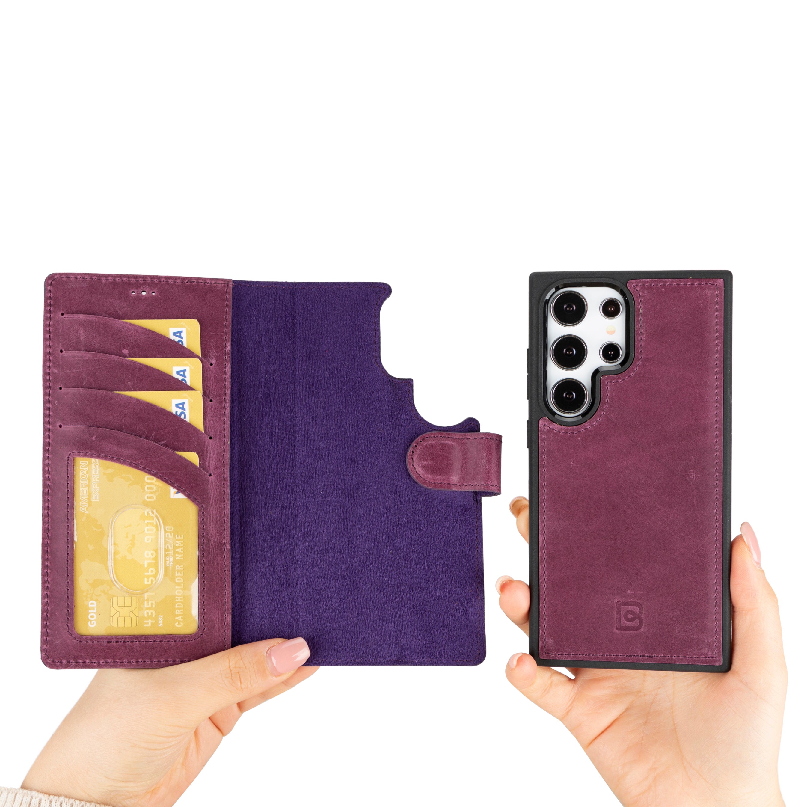Samsung Galaxy S24 (6.2") Leather Detachable Wallet Case