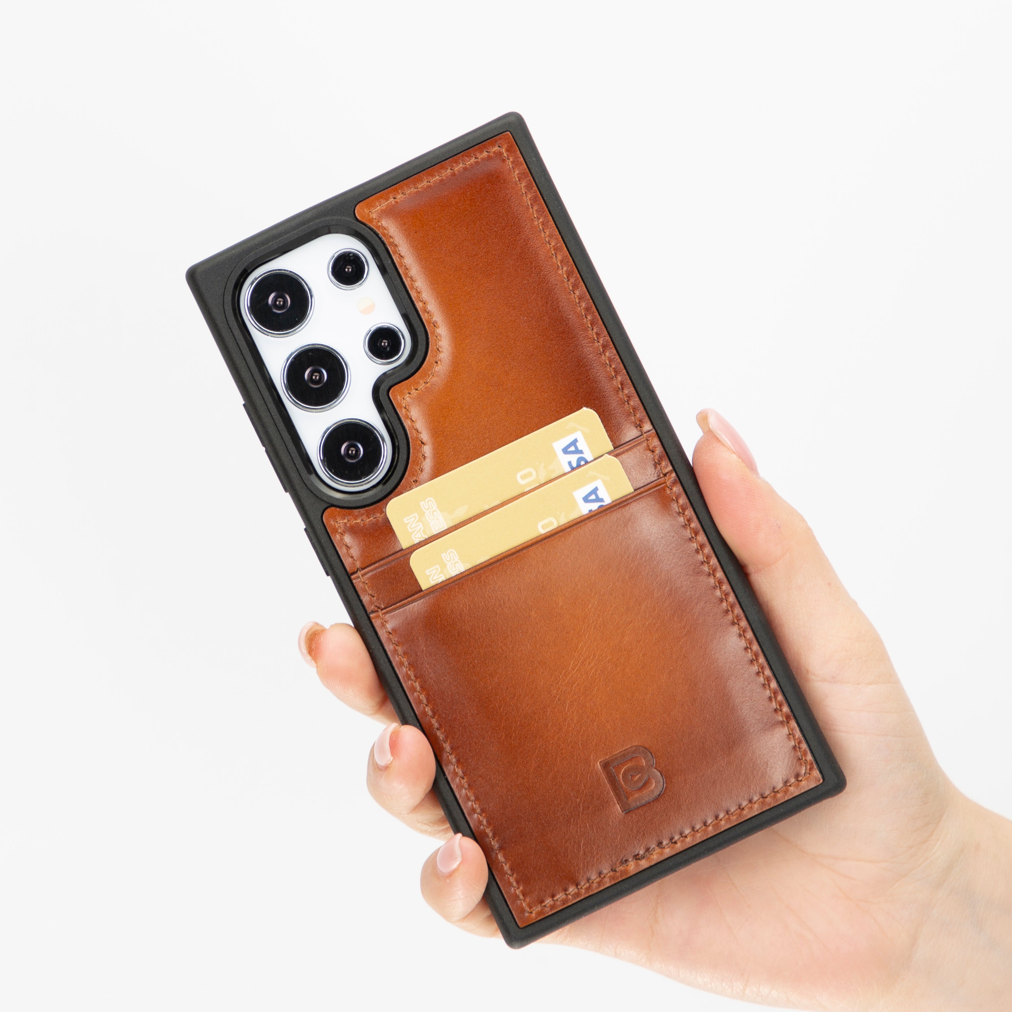 Samsung Galaxy S25 Ultra (6.9") Flex Cover Leather Case with Card Holder