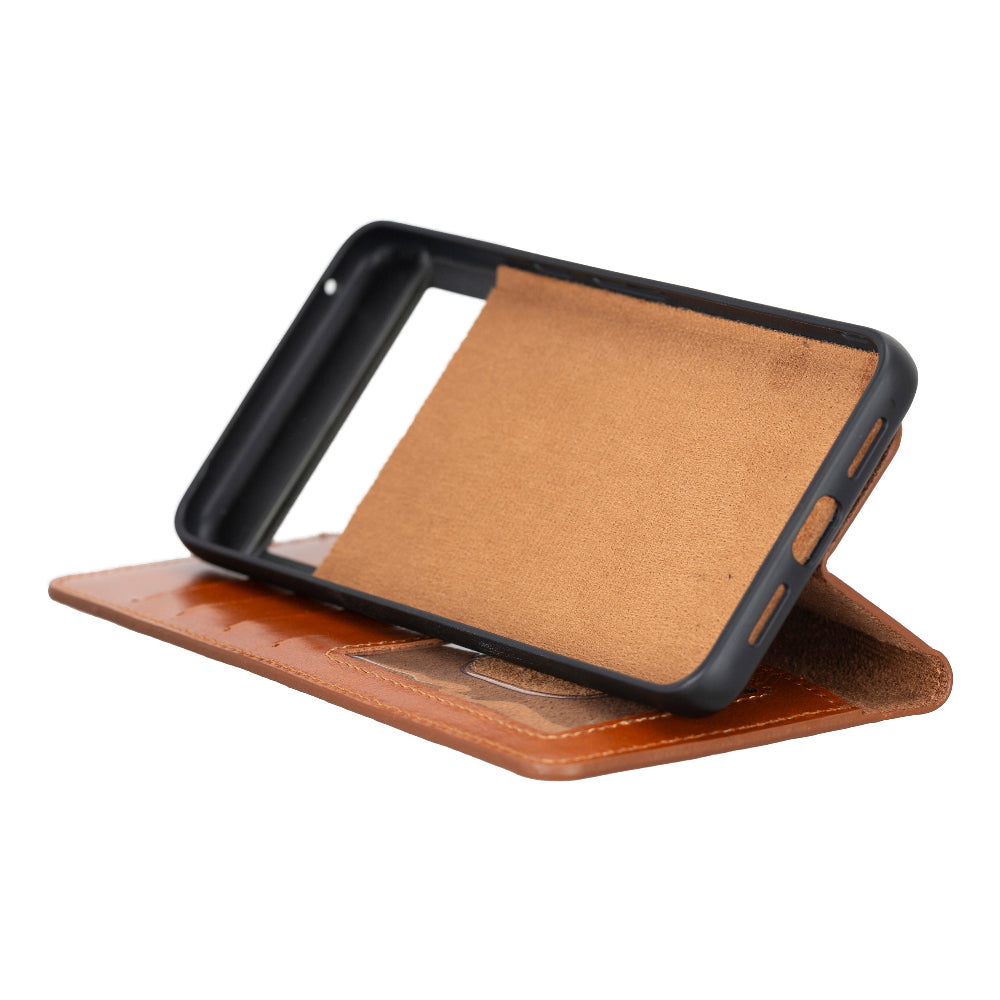 Étui portefeuille amovible en cuir Magic pour Google Pixel 8 Pro