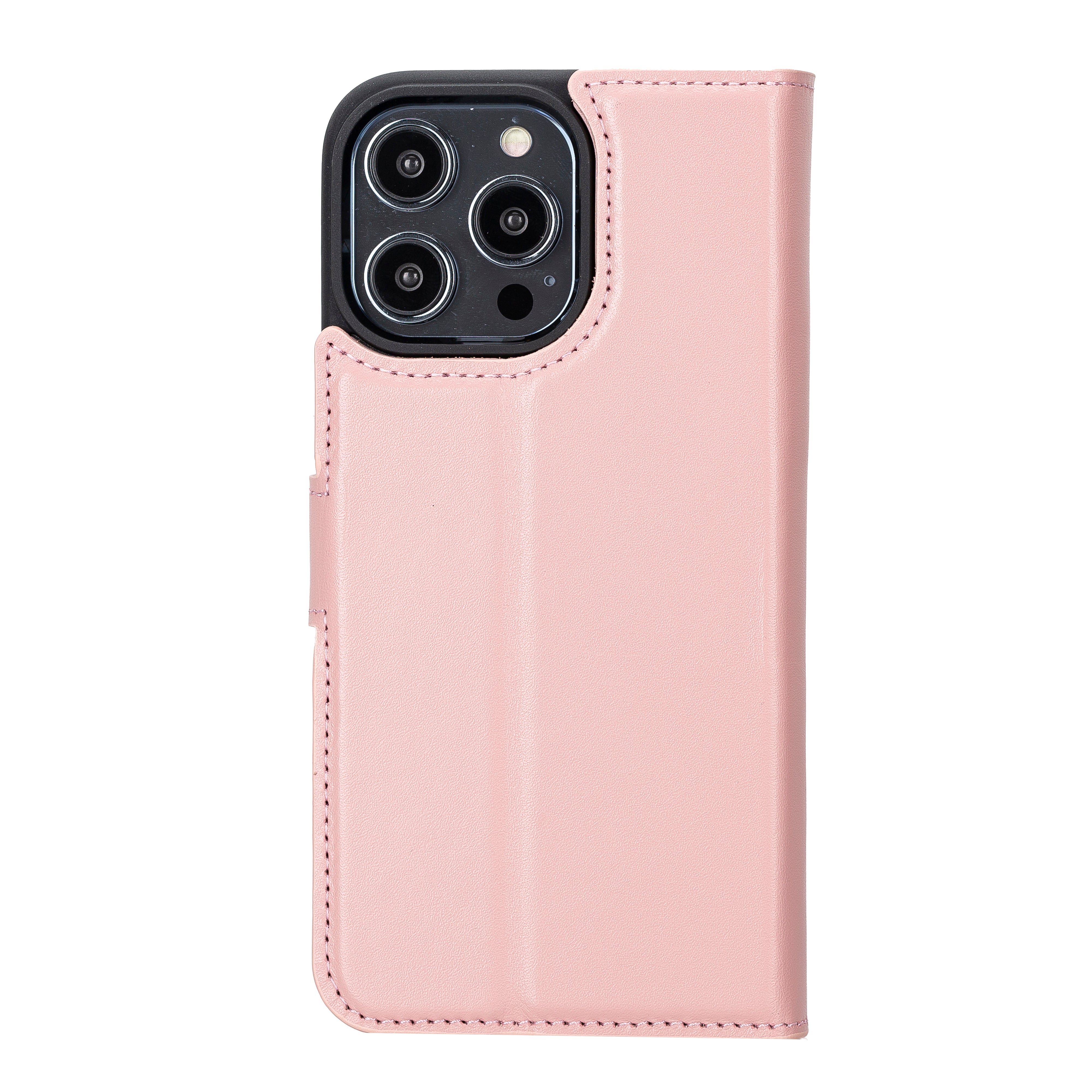 Étui portefeuille amovible en cuir véritable pour iPhone 14 Pro Max (6,7")
