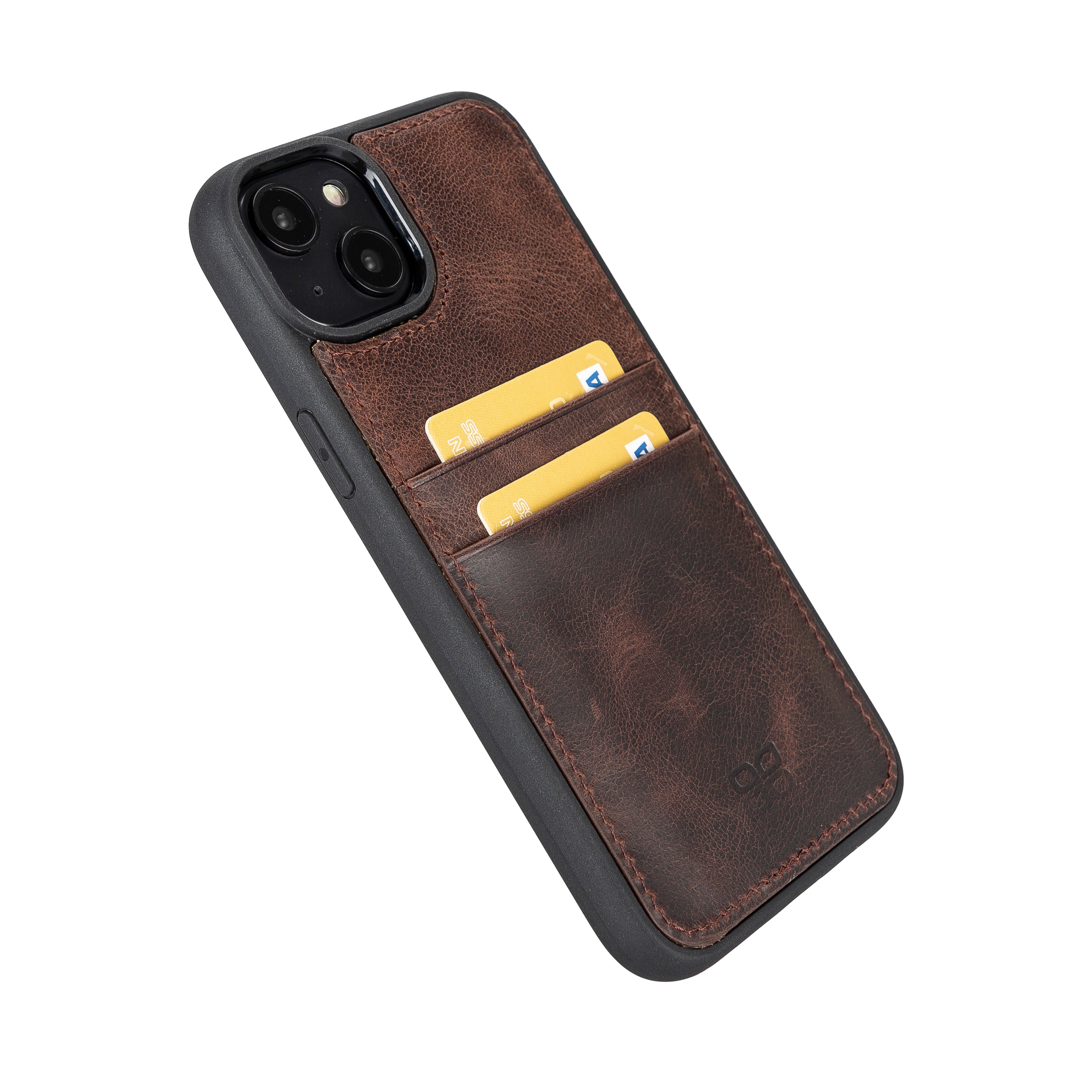 iPhone 11 Series Genuine Leather Flex Back Cover with Card Holder
