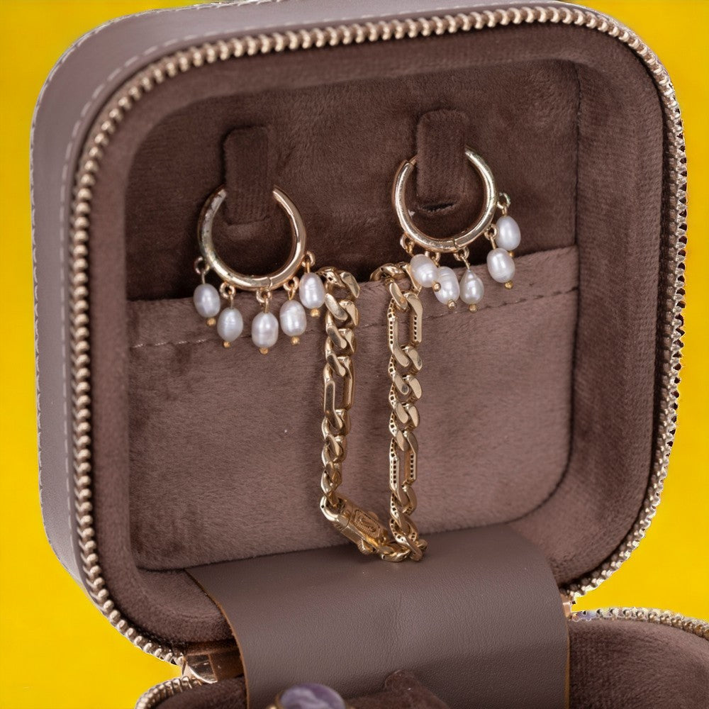 Amanda Genuine Leather Jewelry Box