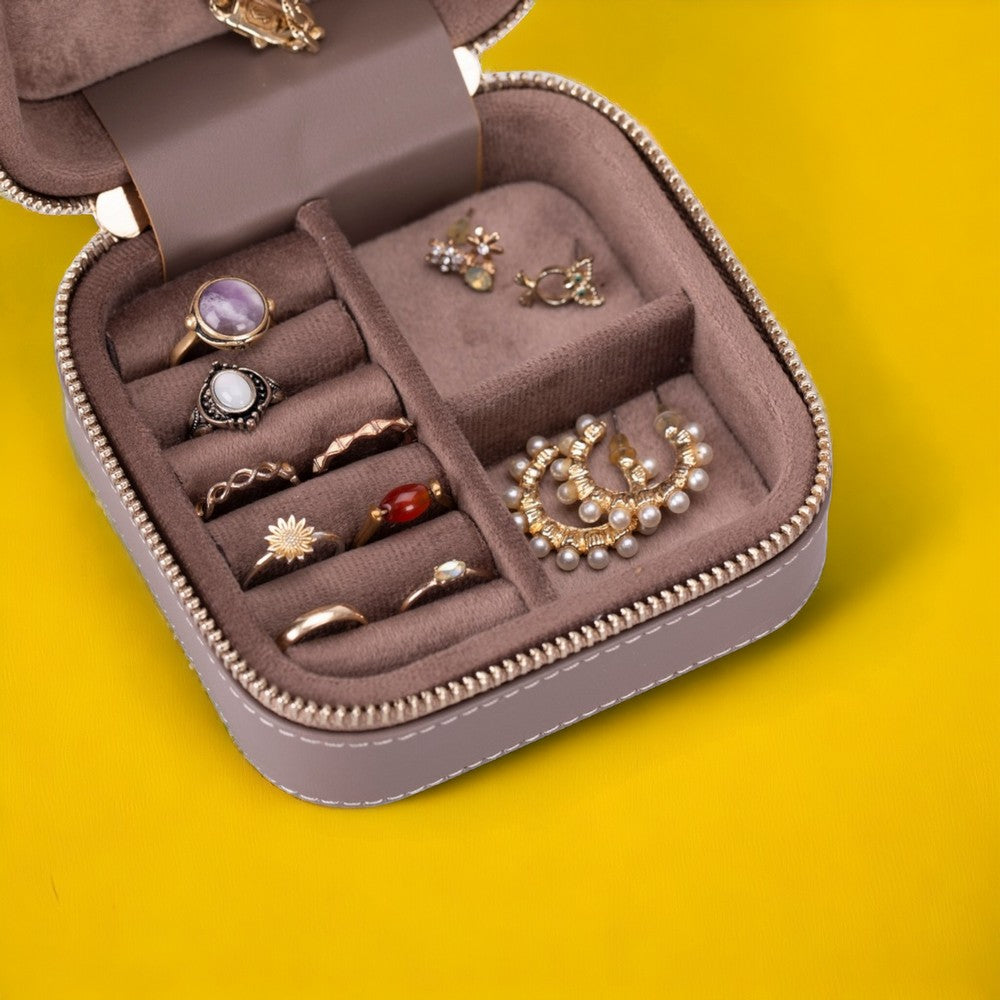 Amanda Genuine Leather Jewelry Box