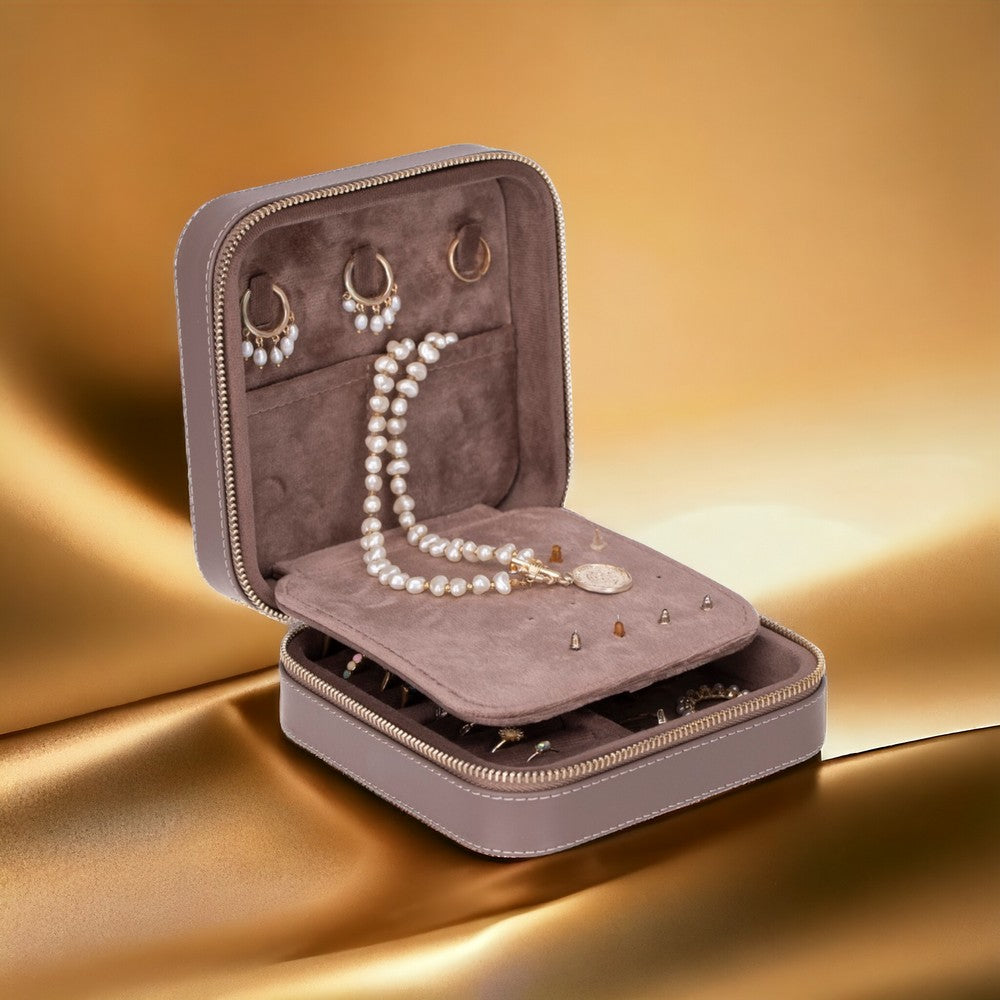 Amanda Genuine Leather Jewelry Box
