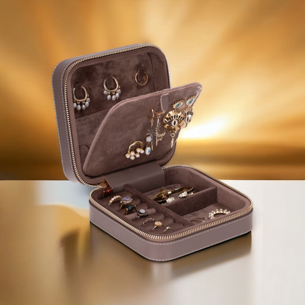 Amanda Genuine Leather Jewelry Box