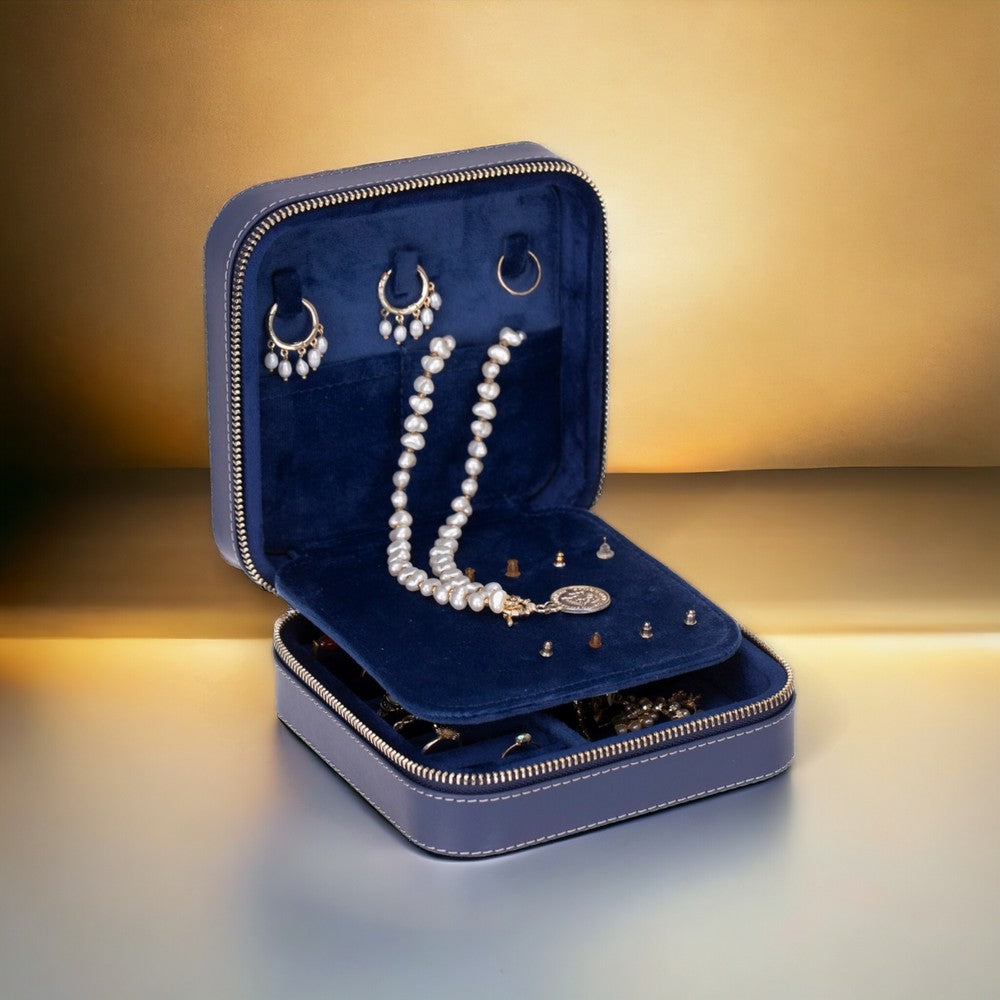 Amanda Genuine Leather Jewelry Box